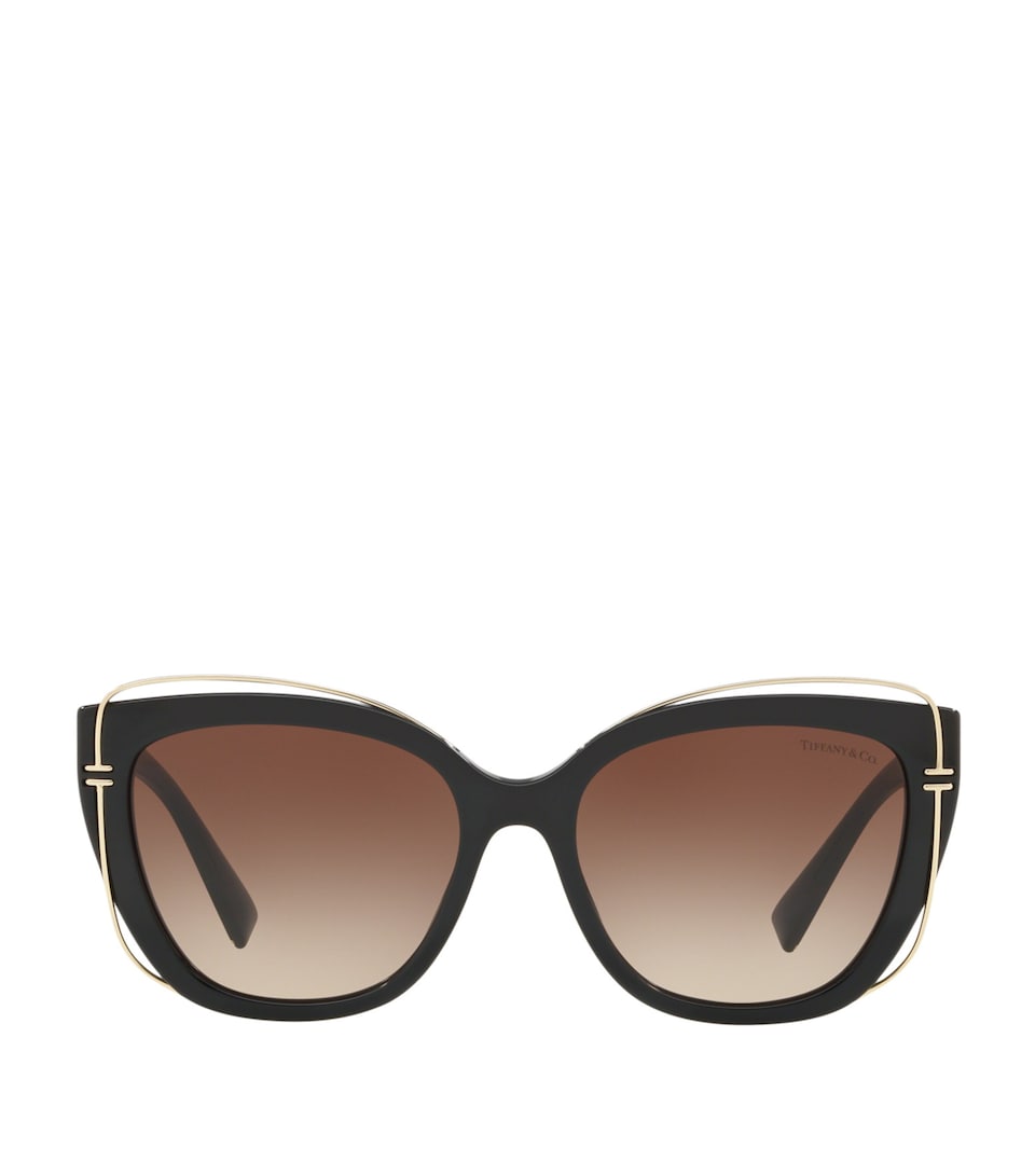 Tiffany & Co. Acetate TF4148 Cat Eye Sunglasses Black
