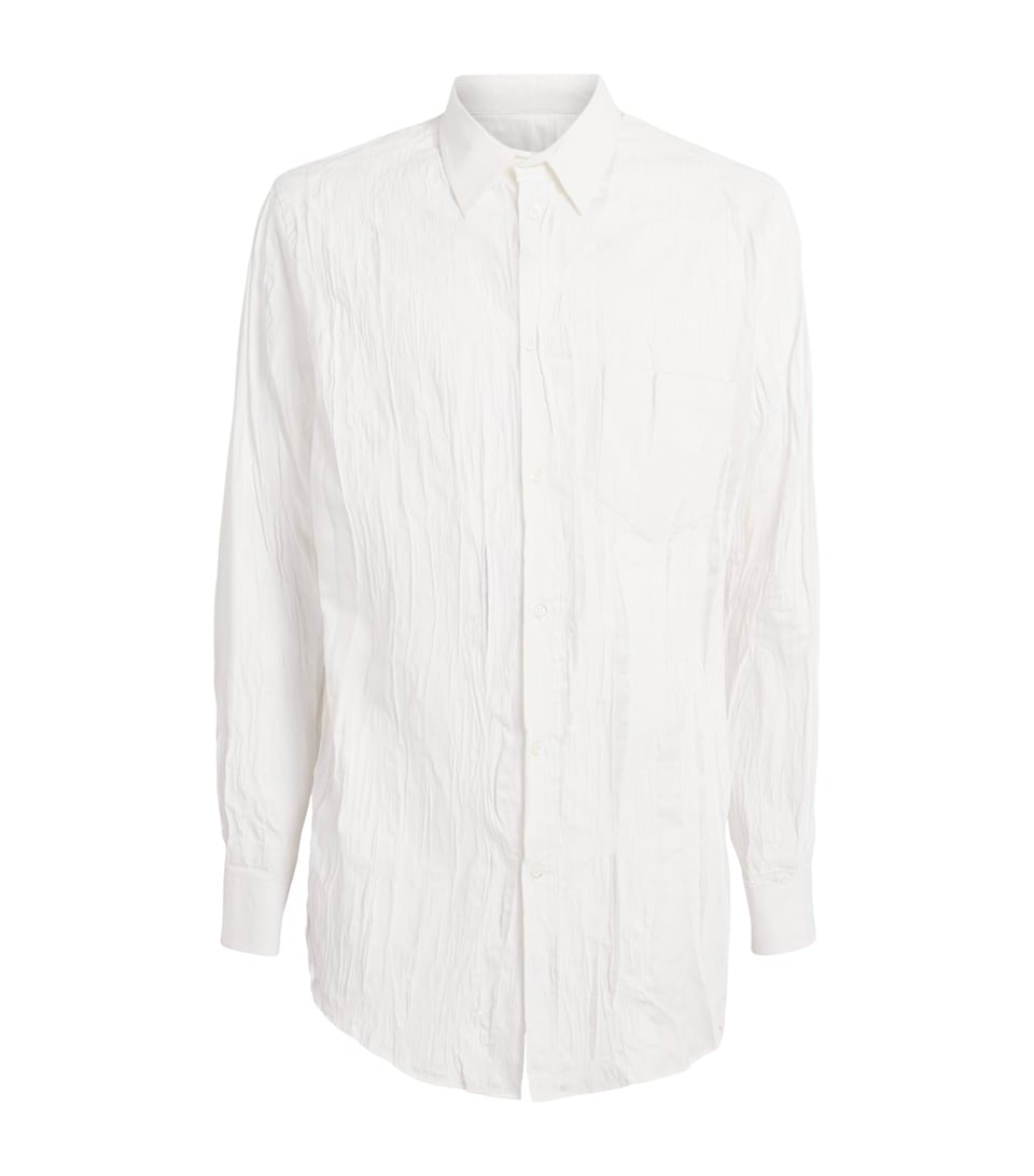 Maison Margiela Mens Crinkle Bianchetto Shirt Wht Bianchetto