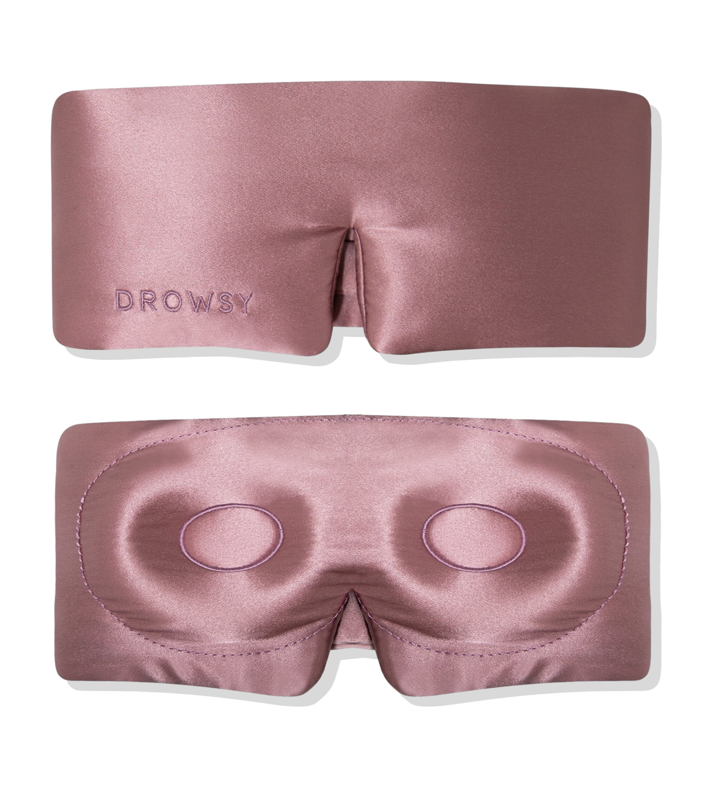 DROWSY Mulberry Silk Lash Cocoon Sleep Mask Damask Rose
