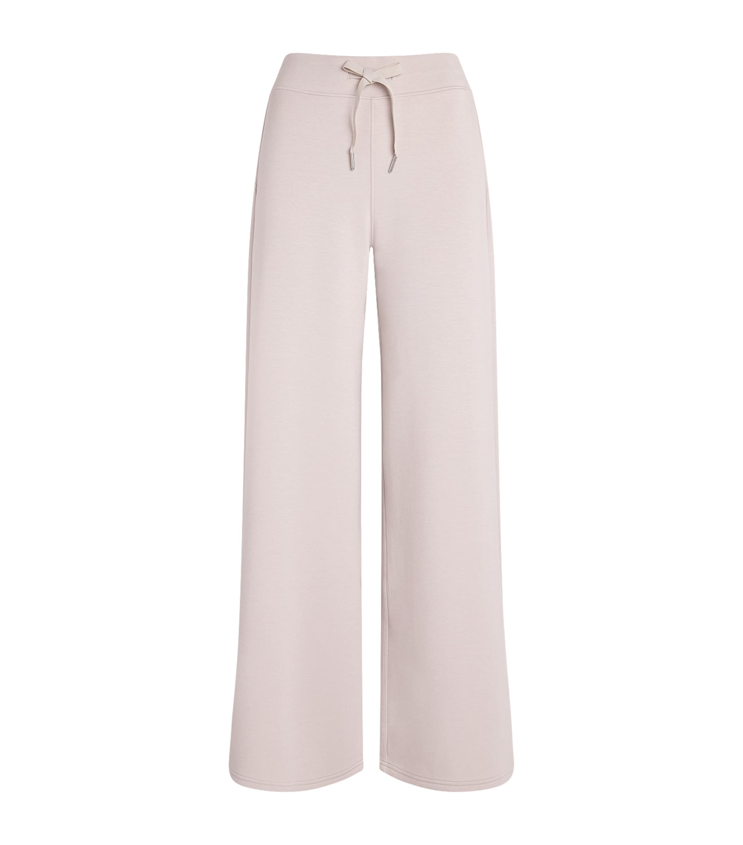 SPANX Womens SPANX AirEssentials Wide-Leg Sweatpants French Grey