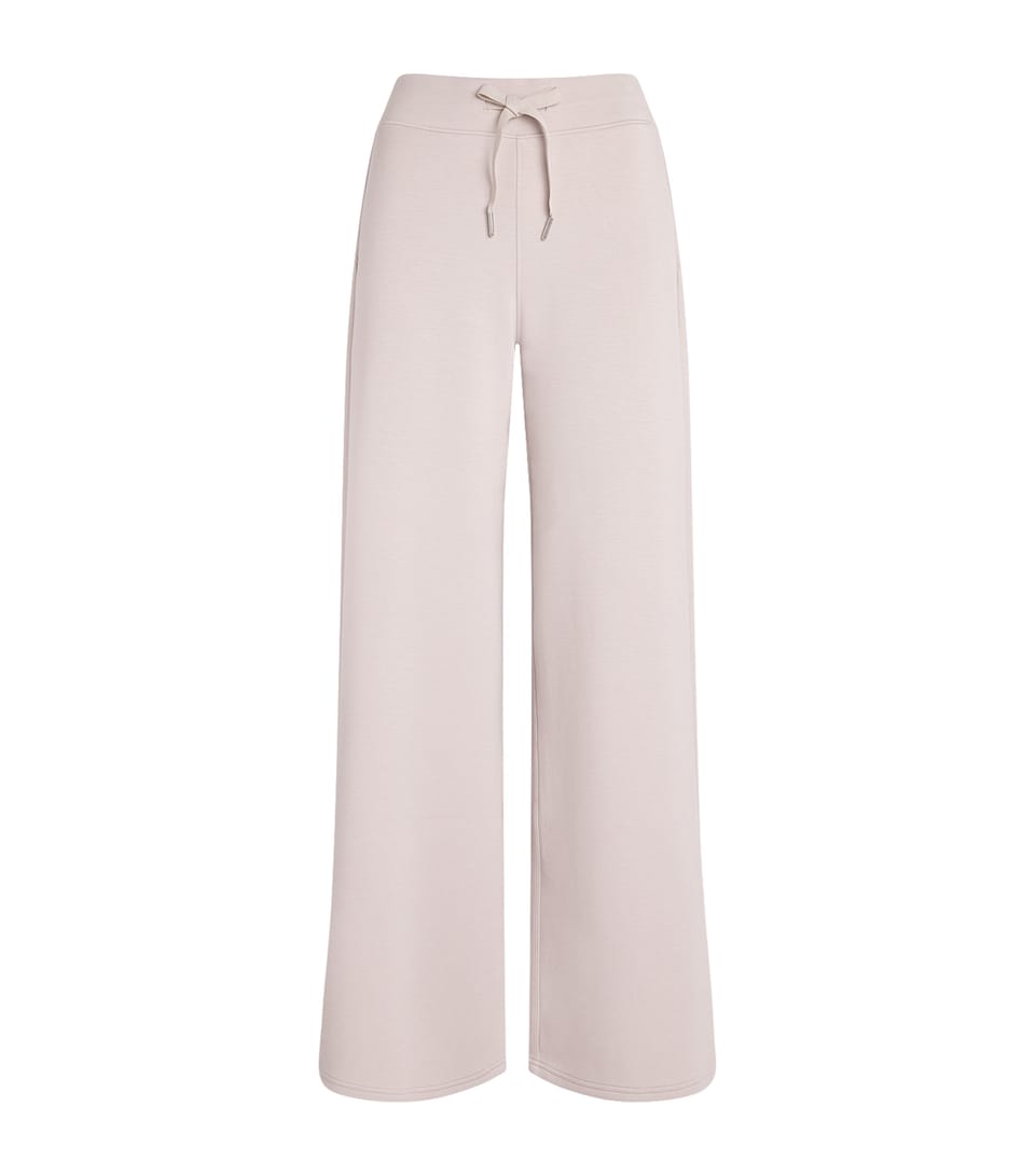 SPANX Womens SPANX AirEssentials Wide-Leg Sweatpants French Grey