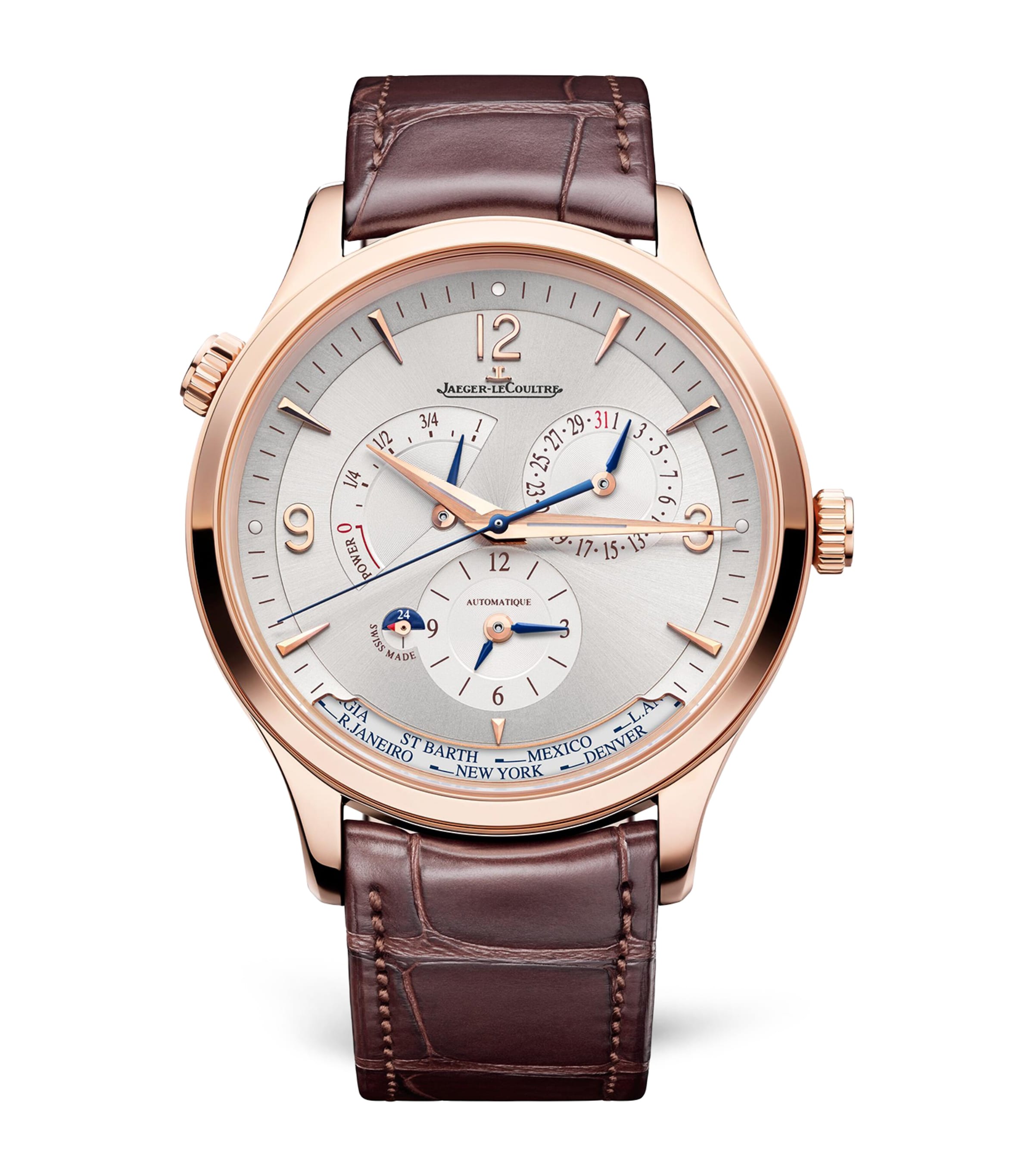 Rose Gold Master Control Geographic Watch 40mm