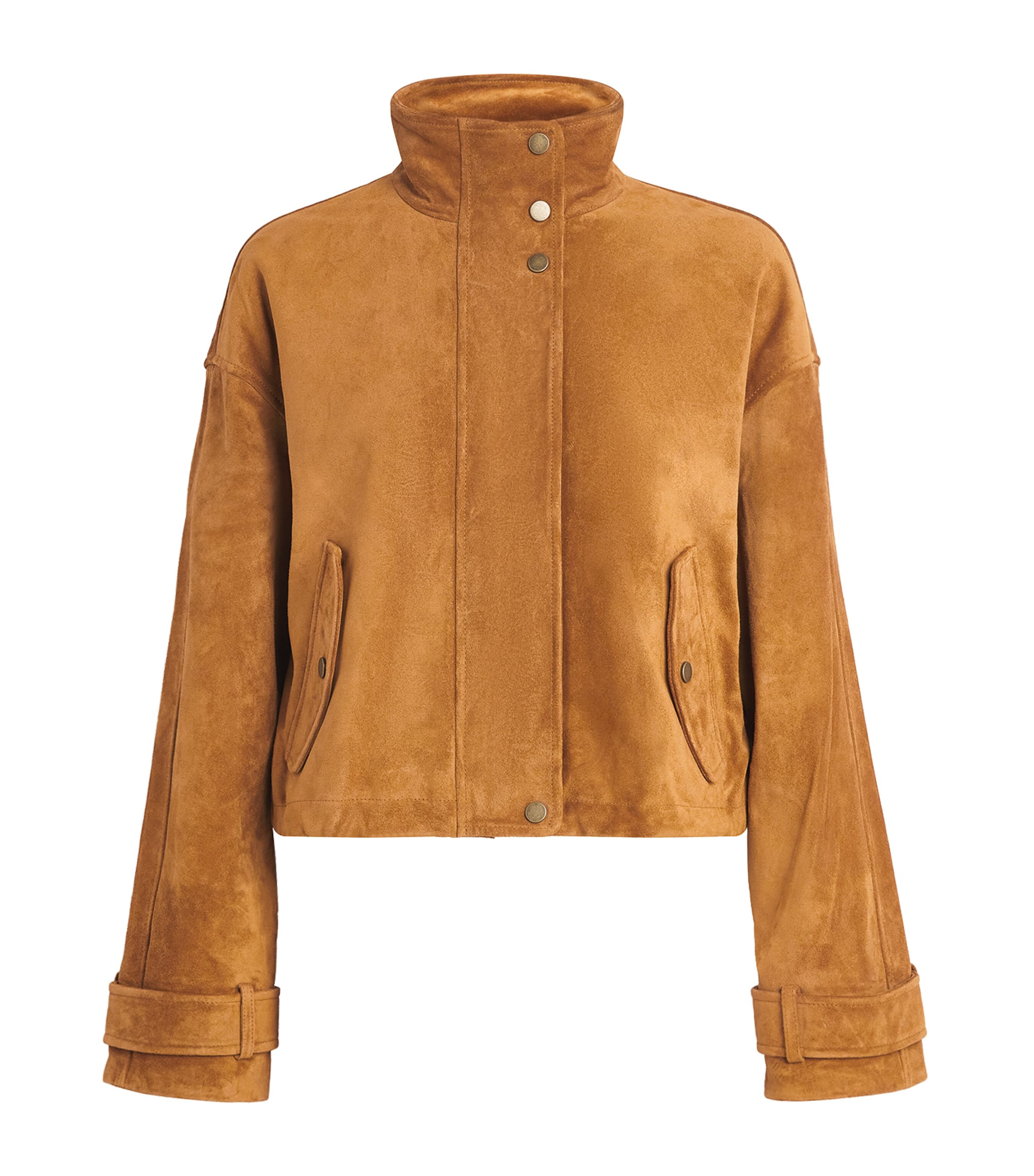 Veronica Beard Womens Suede Bateman Jacket Acorn