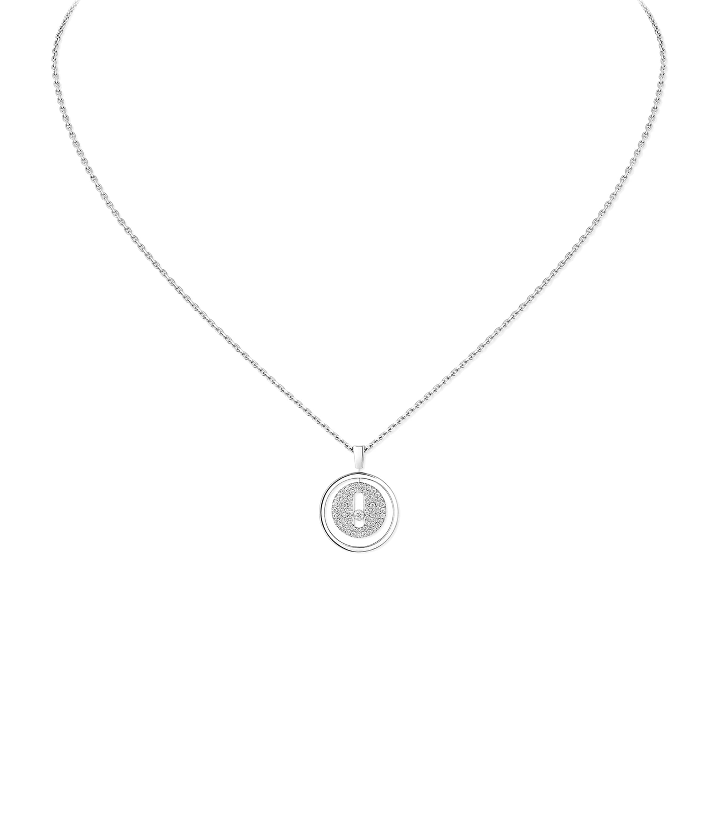 Lucky Move White Gold and Diamond Necklace (0.24ct)