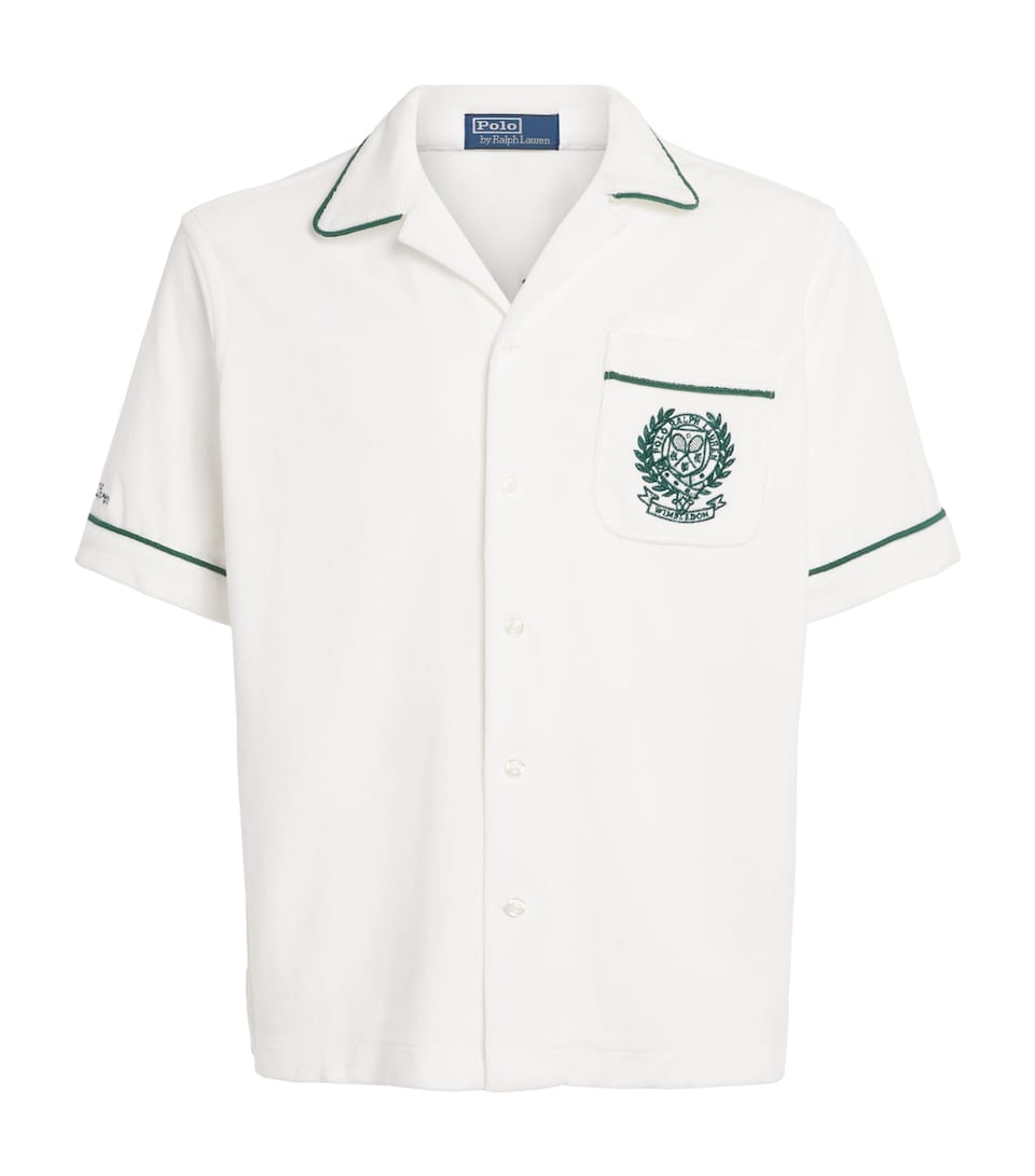 Polo Ralph Lauren Mens x Wimbledon Cotton Terry Shirt White