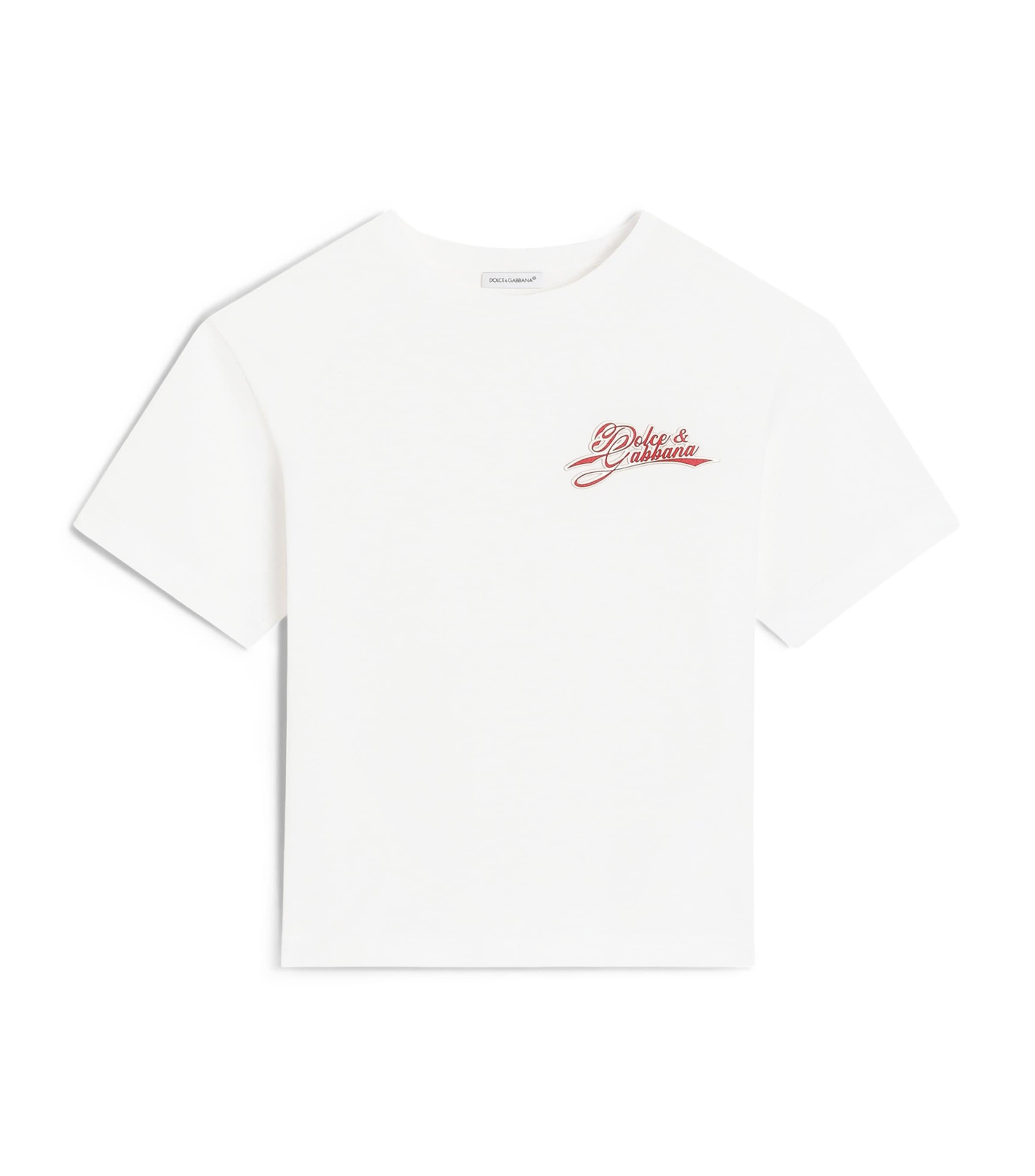 Dolce&Gabbana Kids Rubber Patch T-Shirt (8-14 Years) White