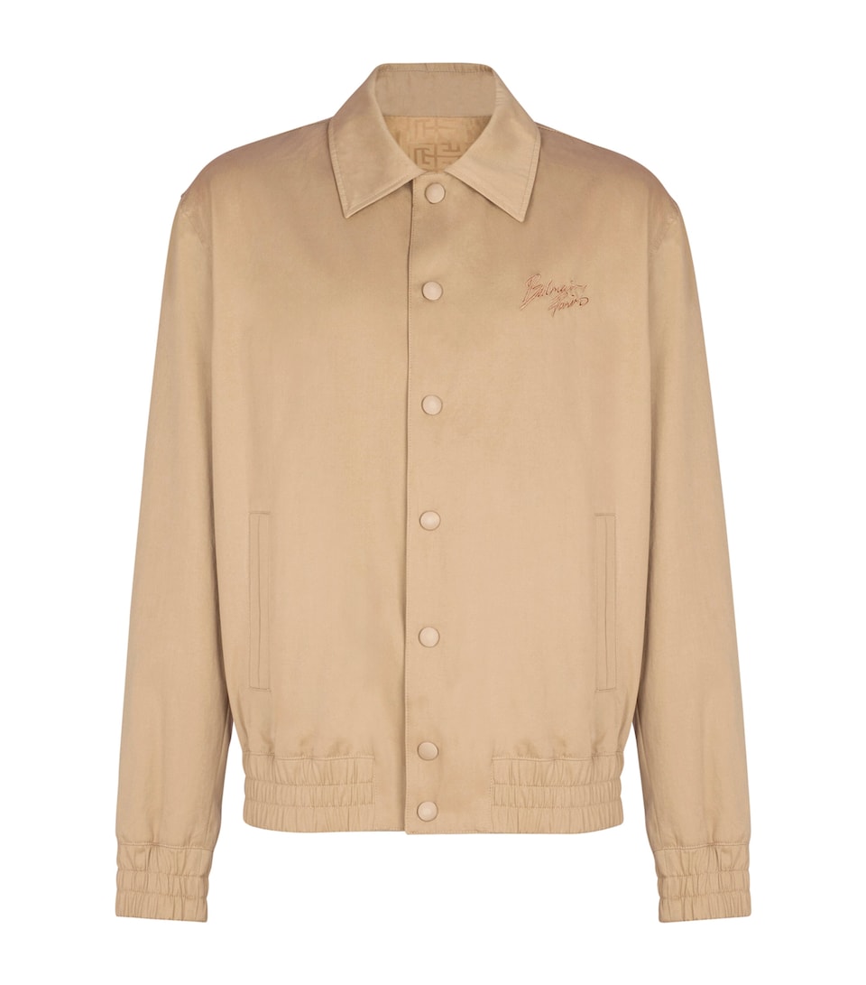 Cotton Embroidered Bomber Jacket