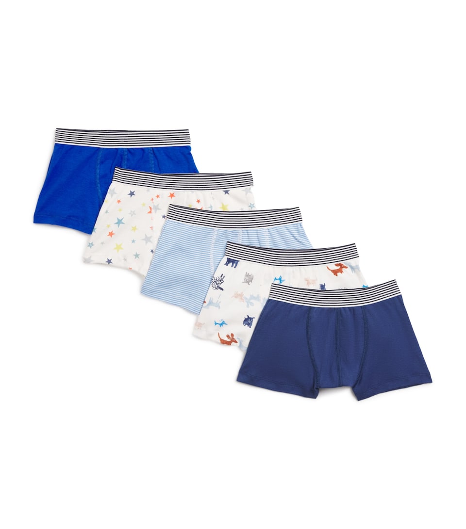 Set of 5 Cotton Boxers (2-12 Years)