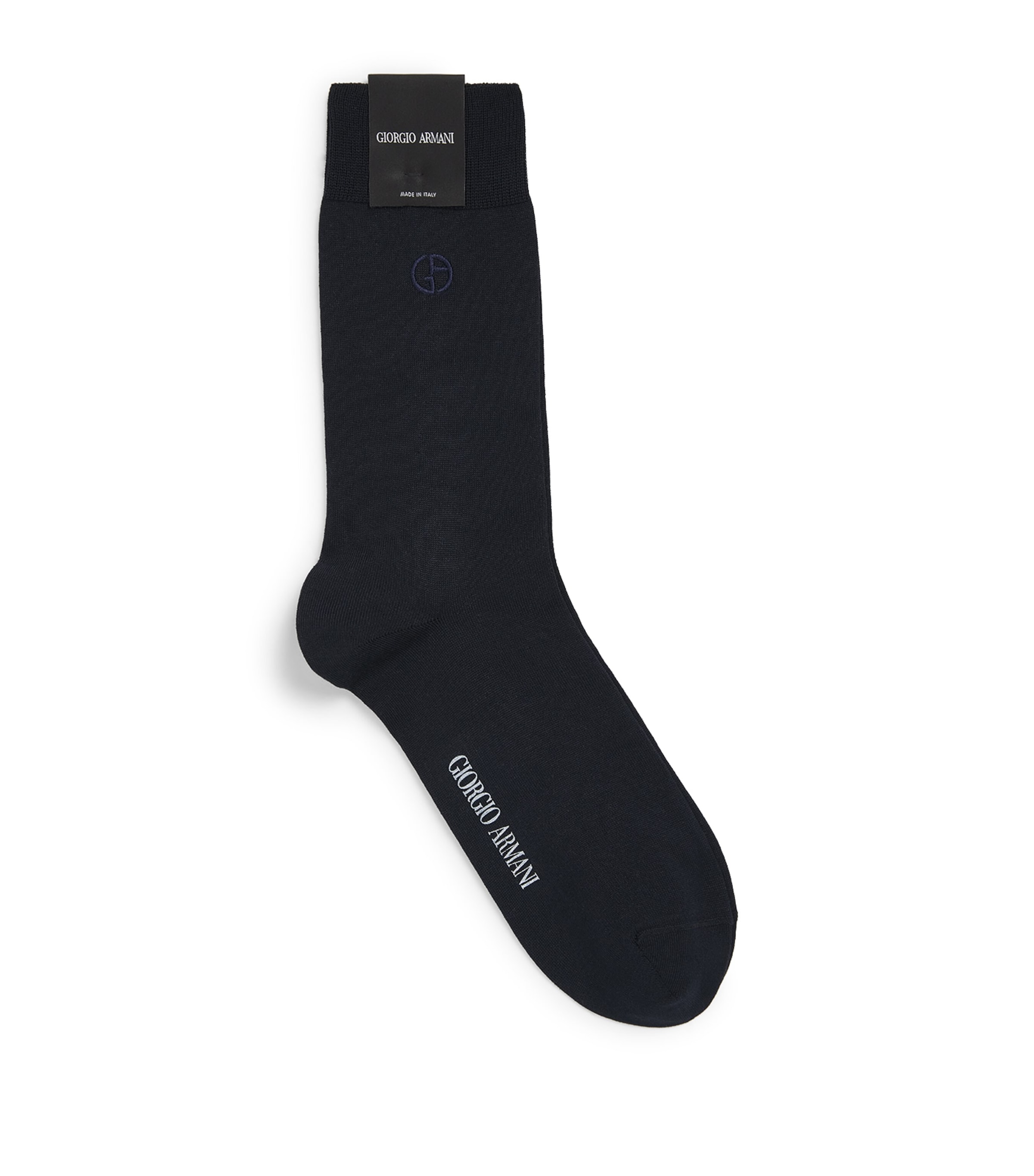 Giorgio Armani Mens Cotton Logo Socks