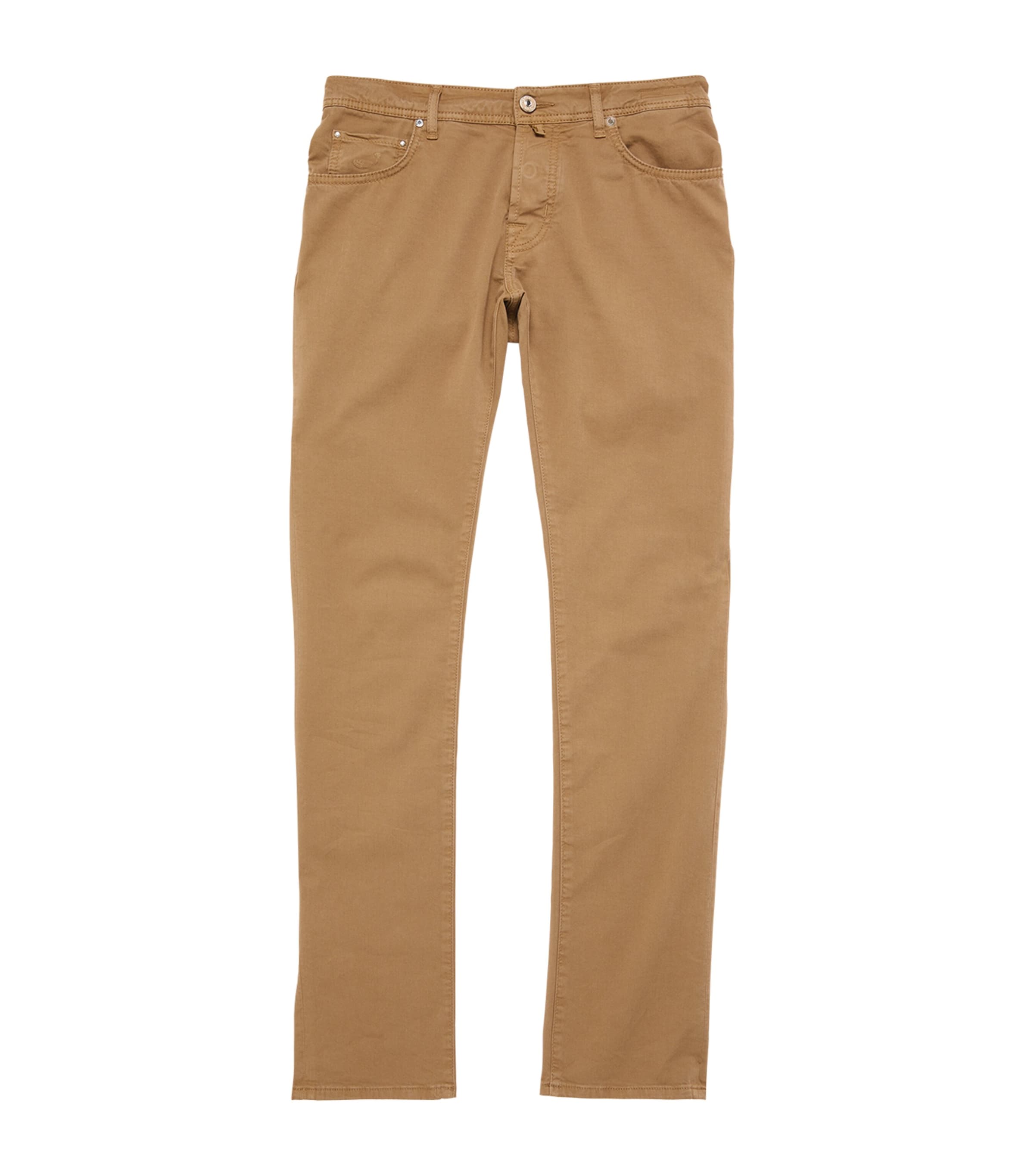 Cotton-Rich Slim Trousers