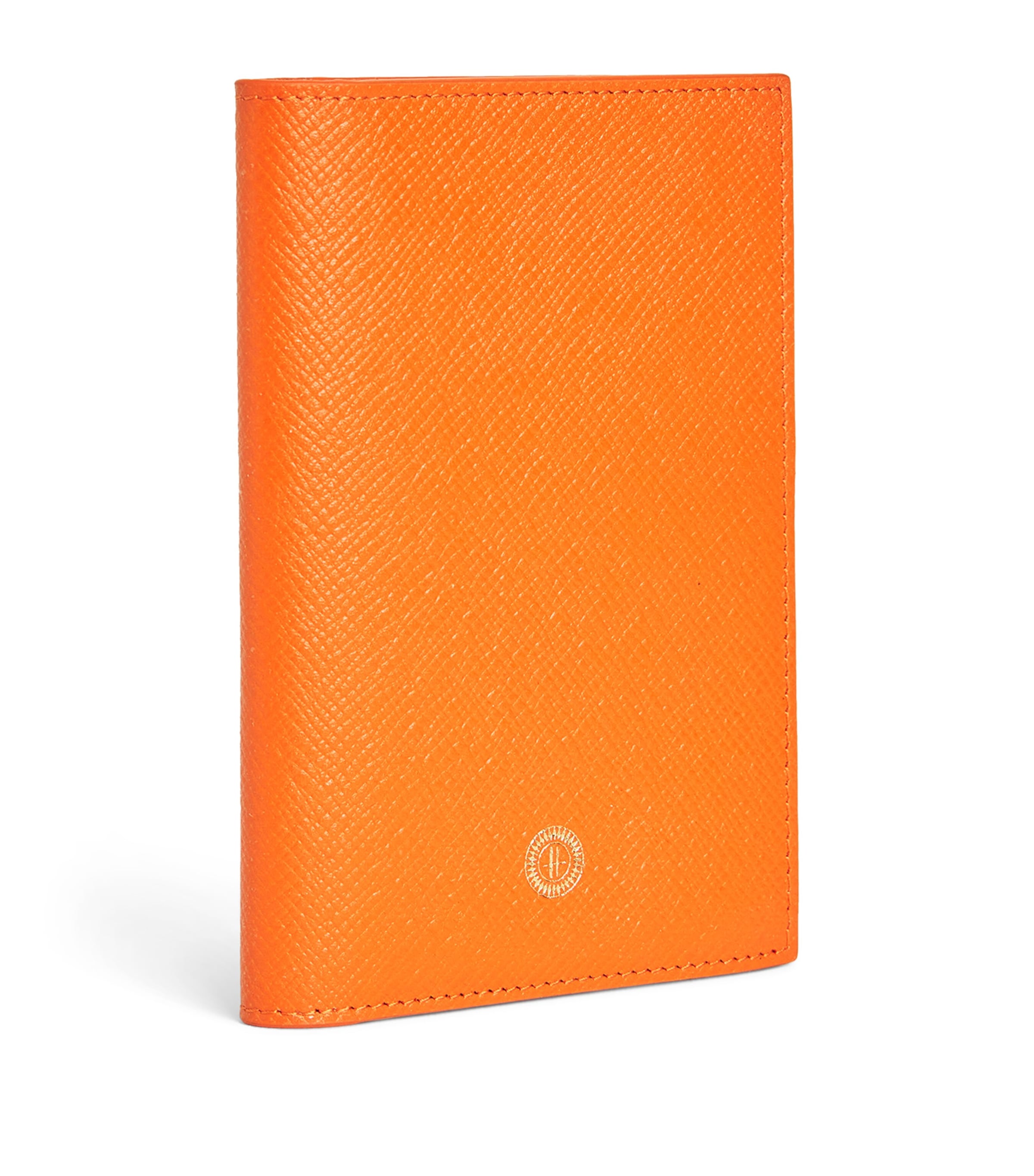 Harrods Leather Passport Holder Orange