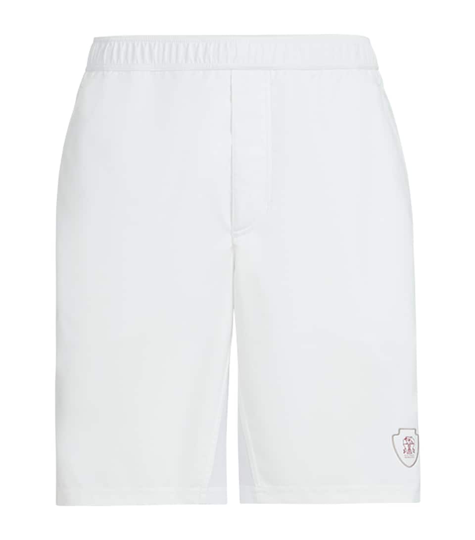 Brunello Cucinelli Mens Logo Bermuda Shorts