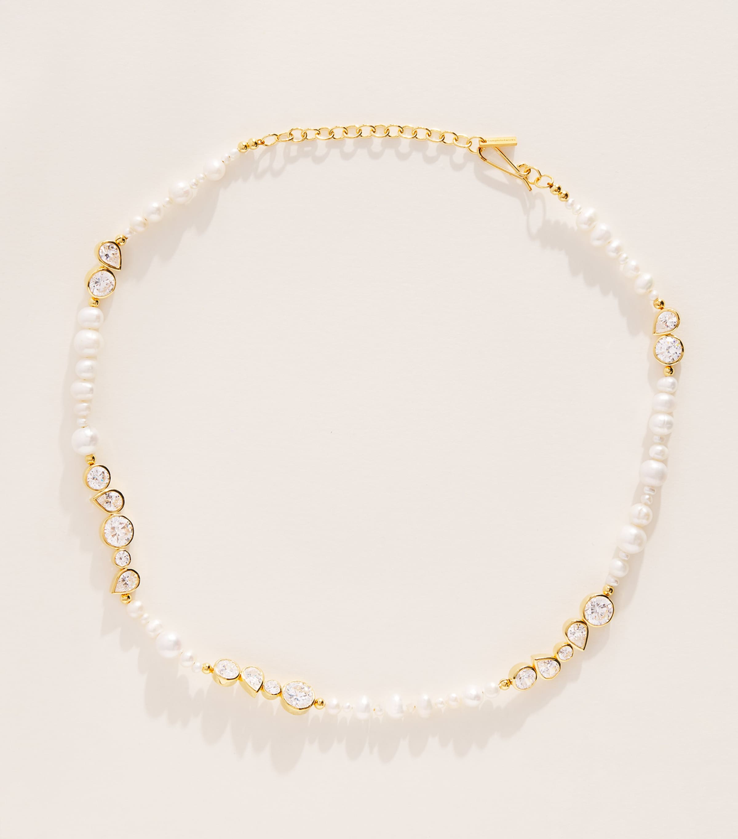 Completedworks Gold-Plated Freshwater Pearl Glitch Choker Gold Plated