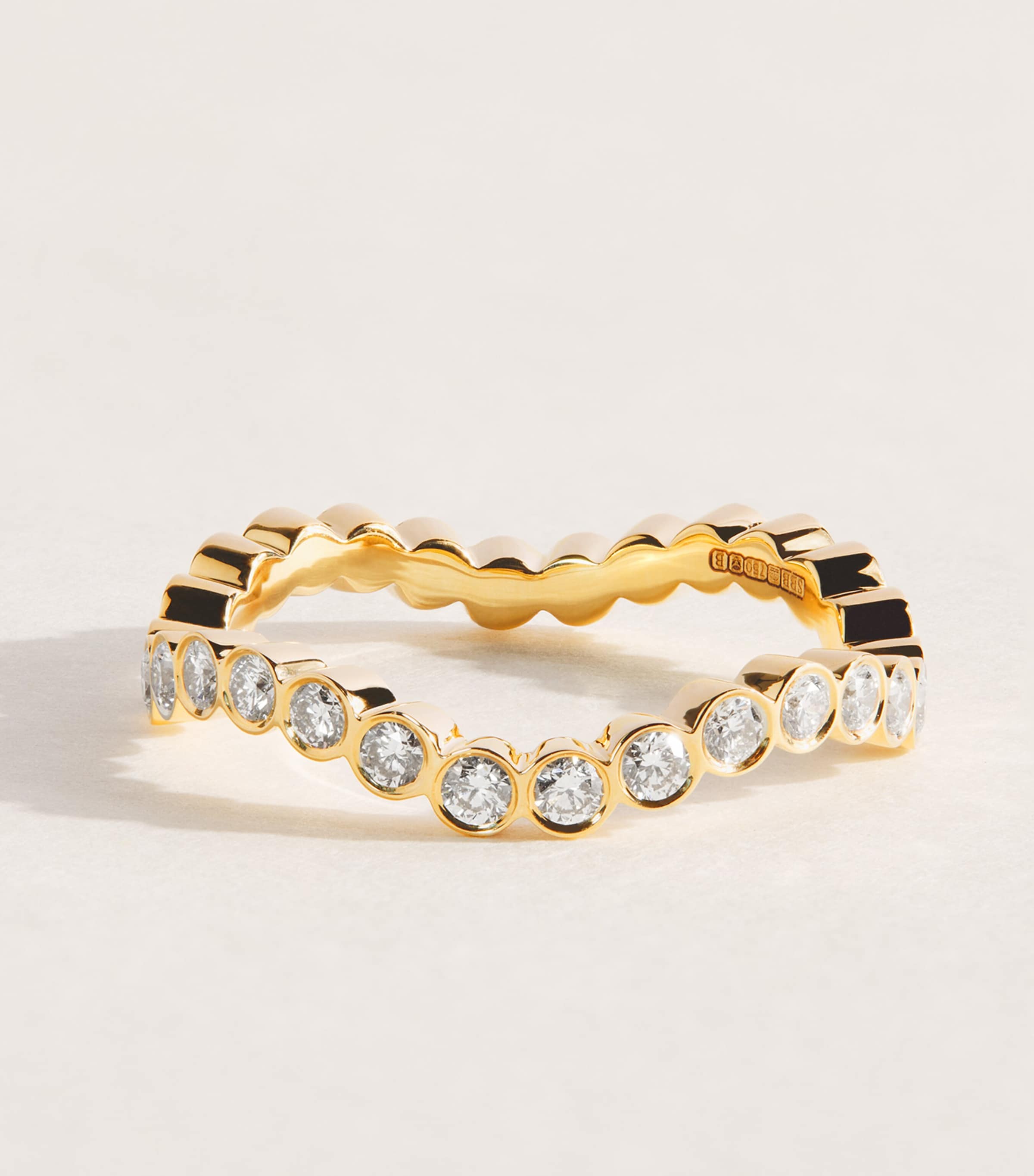 Sophie Bille Brahe Yellow Gold and Diamond Dentelle de Diamant Ring Yellow Gold