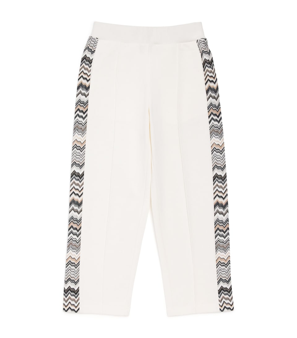Cotton Zigzag-Trim Sweatpants (4-14 Years)