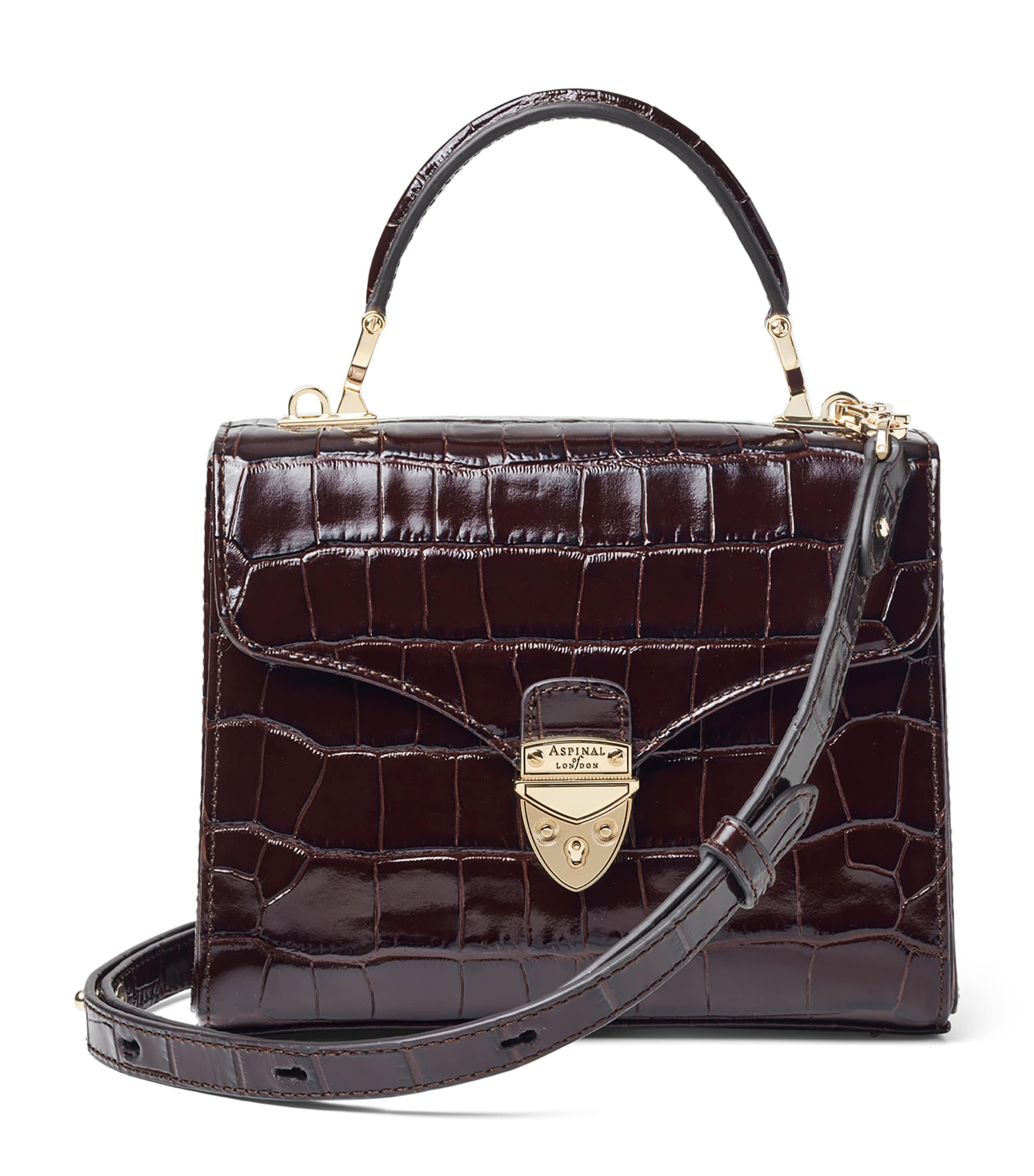 Aspinal Of London Midi Mayfair Top-Handle Bag Amazonbrown