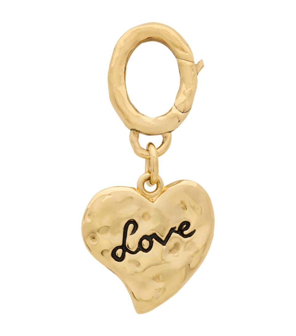 Saint Laurent Engraved Heart Charm