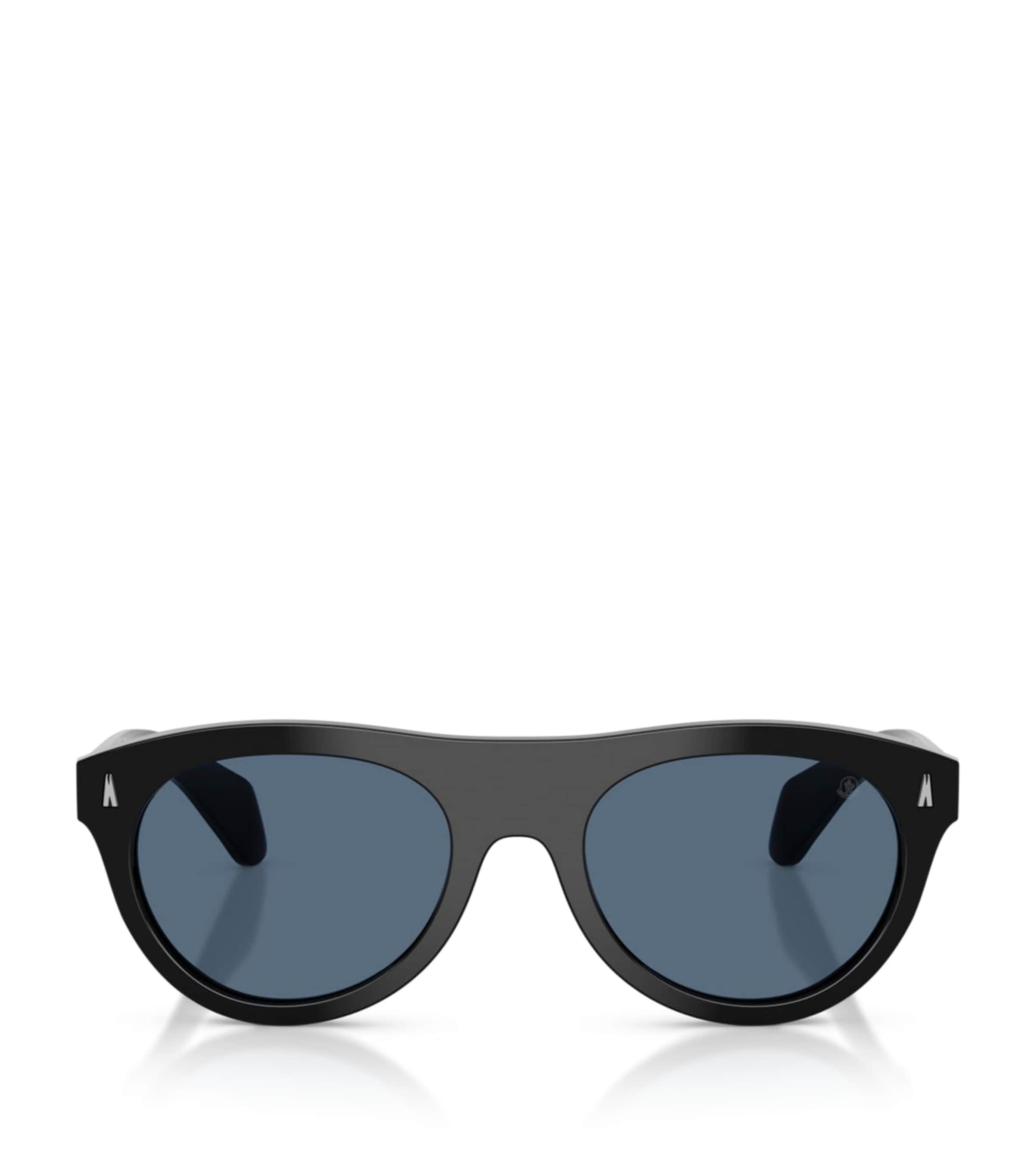 Moncler Splash Round Sunglasses Black