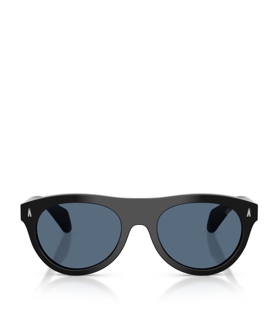 Moncler Splash Round Sunglasses Black