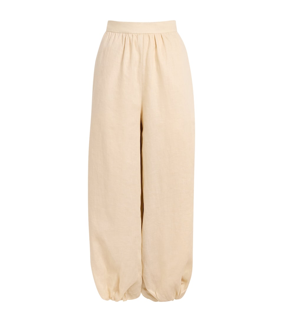 Simkhai Womens Linen-Hemp Selah Ballon Trousers Sand