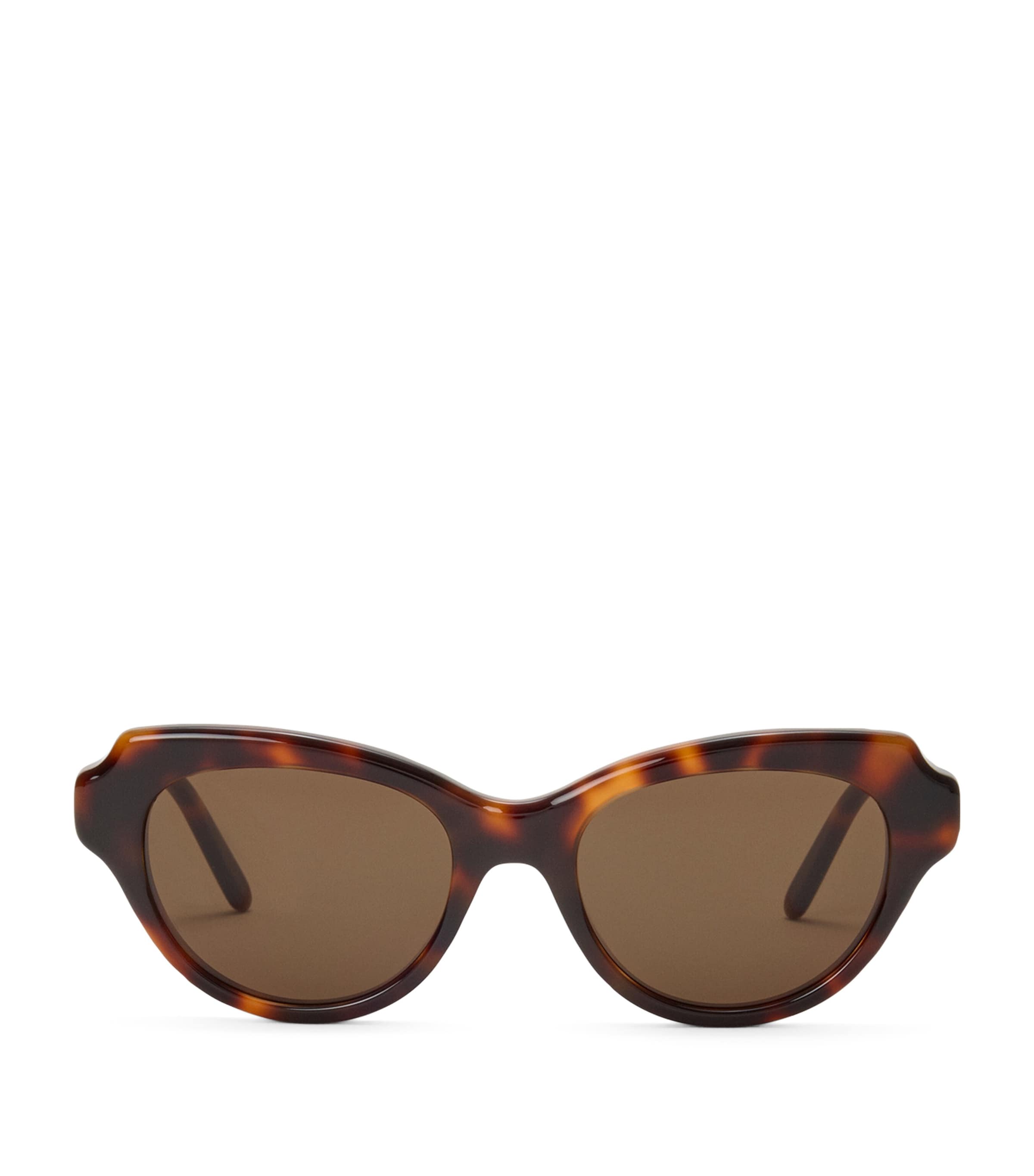 LOEWE Acetate Swan Slim Sunglasses Havana