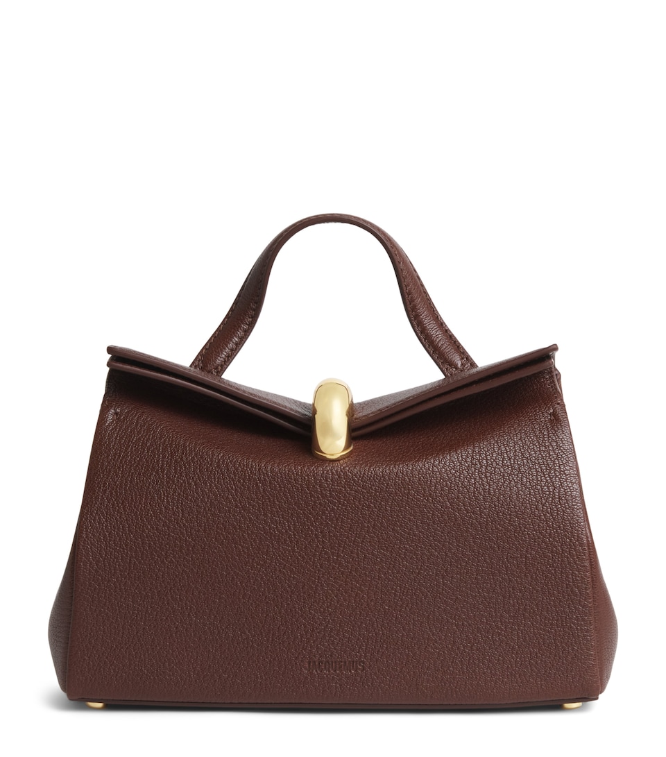 Small Leather Valérie Top-Handle Bag