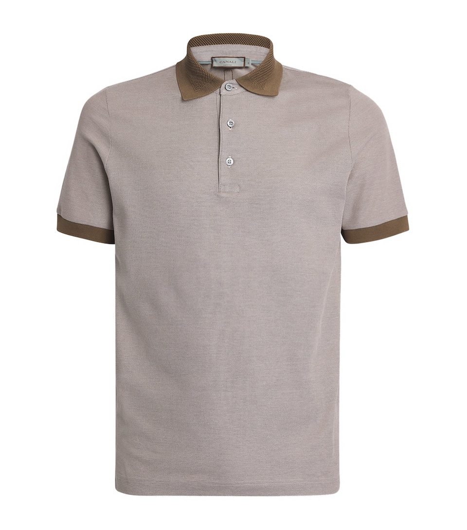 Cotton Contrast-Trim Polo Shirt