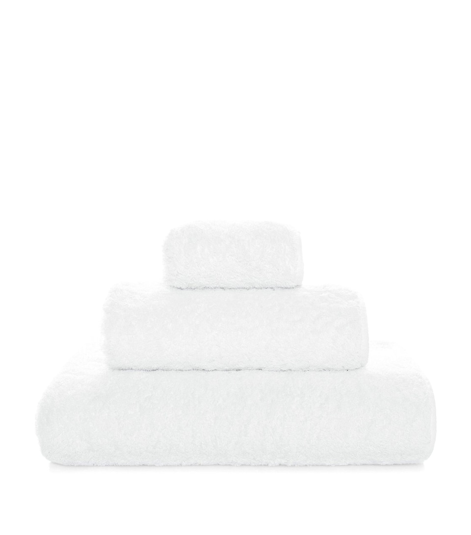 GRACCIOZA Egyptian Cotton Portobello Bath Towel (70cm x 140cm) White