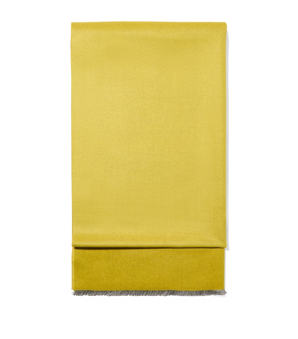 MAX&Co. Reversible Colour Block Scarf Yellow