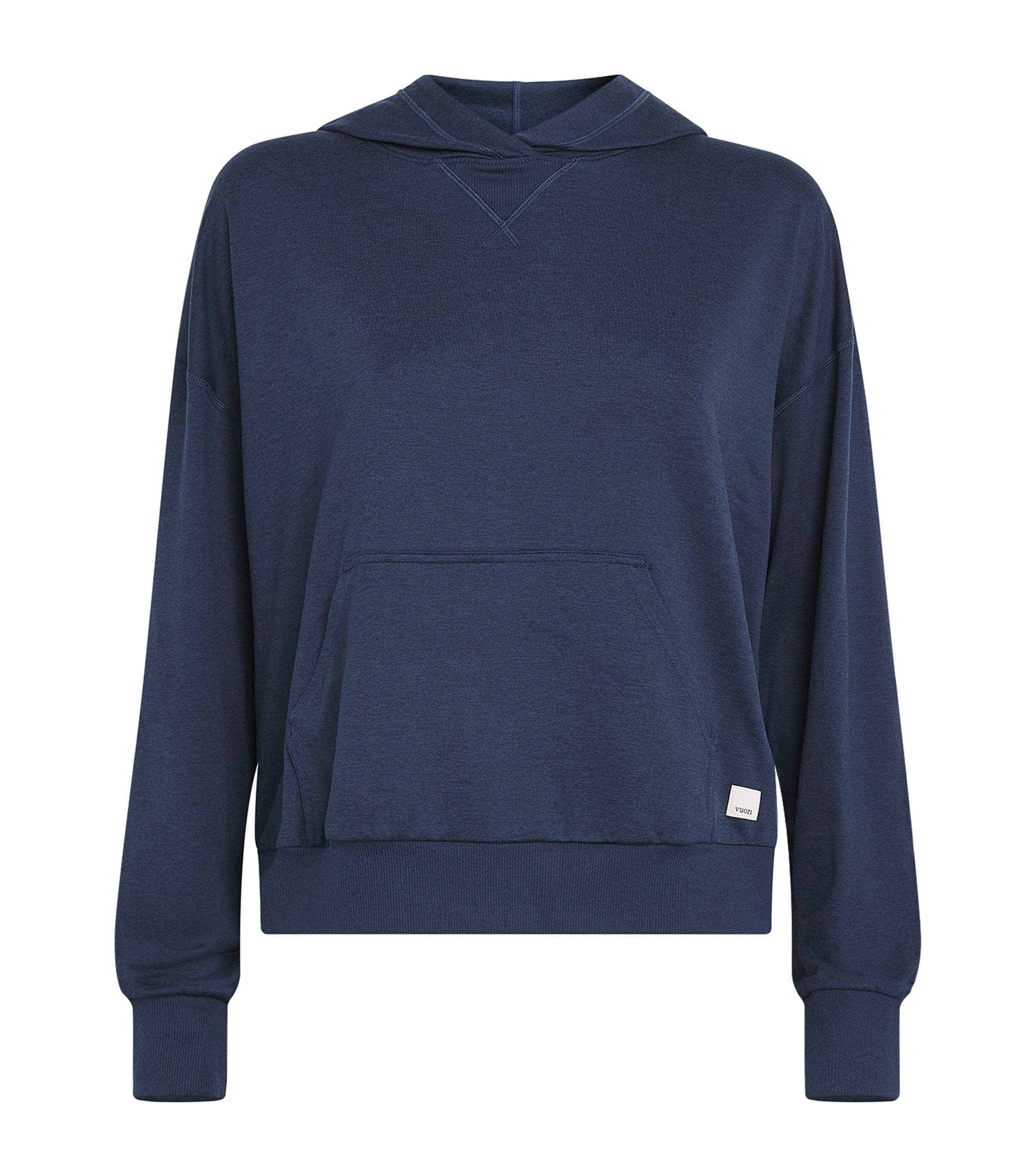 VUORI Womens Modern Halo Hoodie Blue Coast Heather