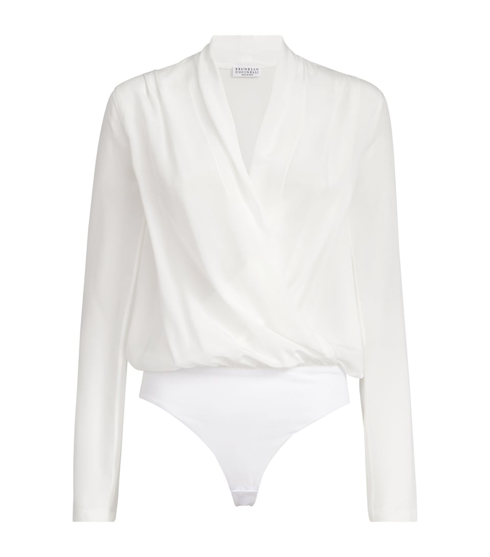 Silk Blouse Bodysuit