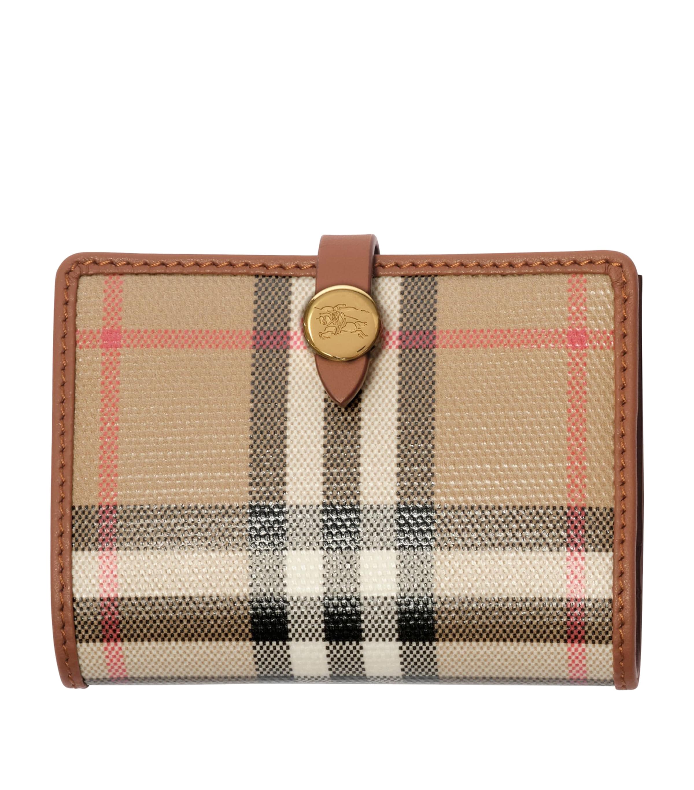Burberry Check Folded Card Case Archive Beige