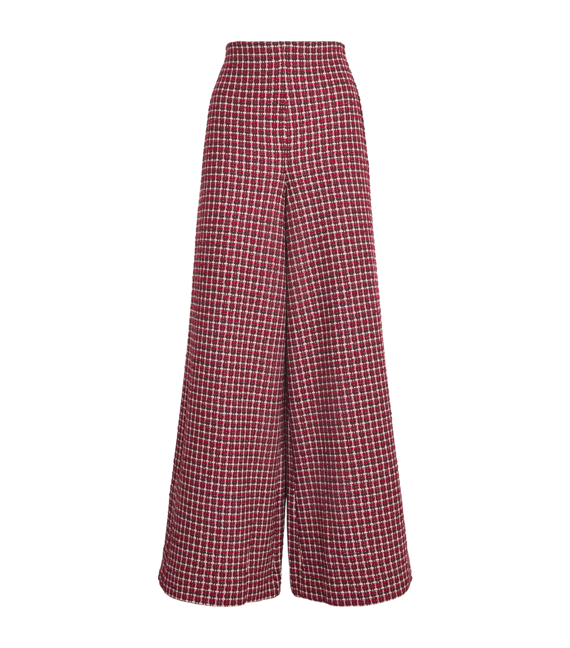 ME+EM Womens Wide Palazzo Trousers Pomegranate Red