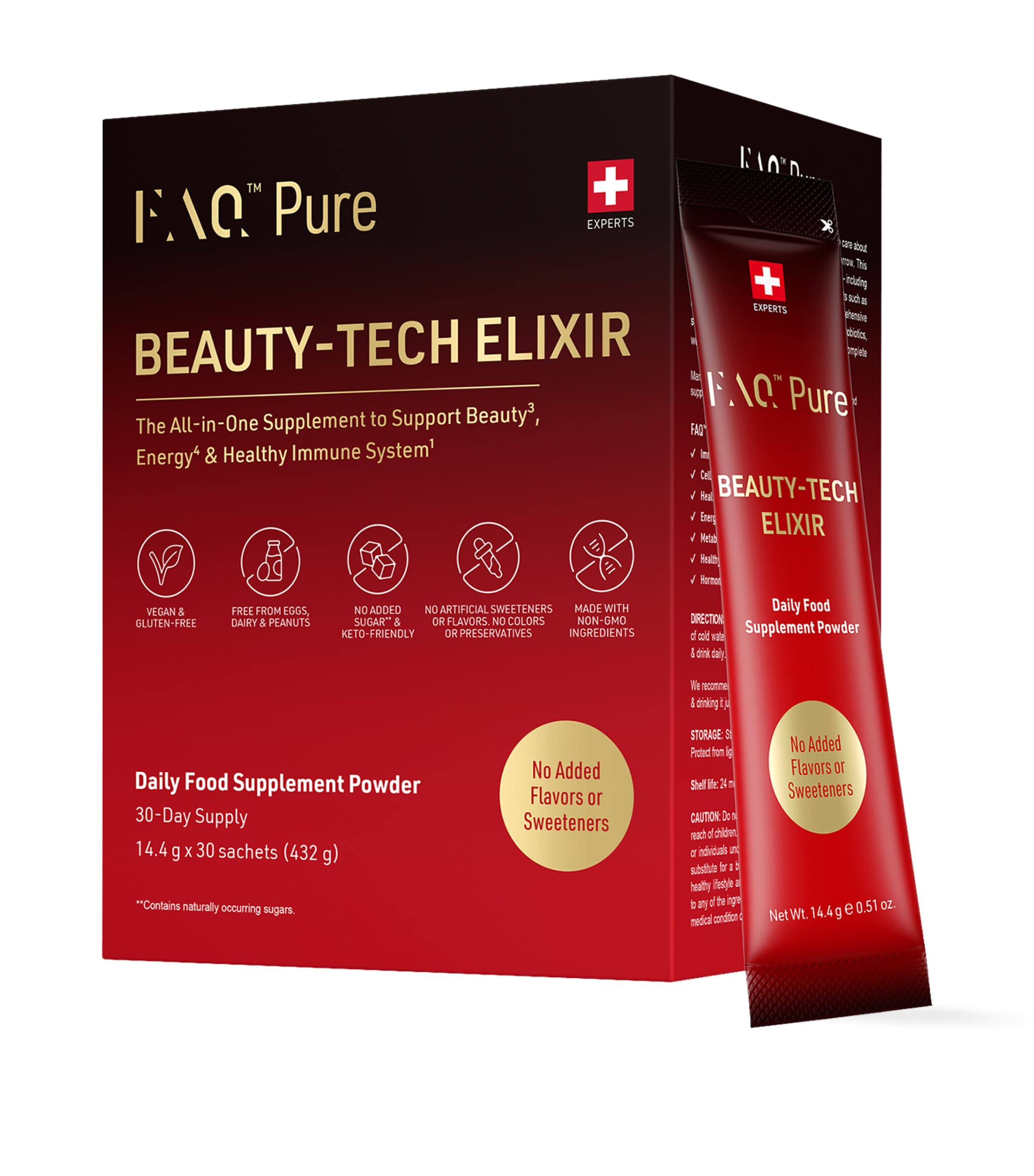 FAQ Pure Beauty-Tech Elixir Sachets (Pack of 30)