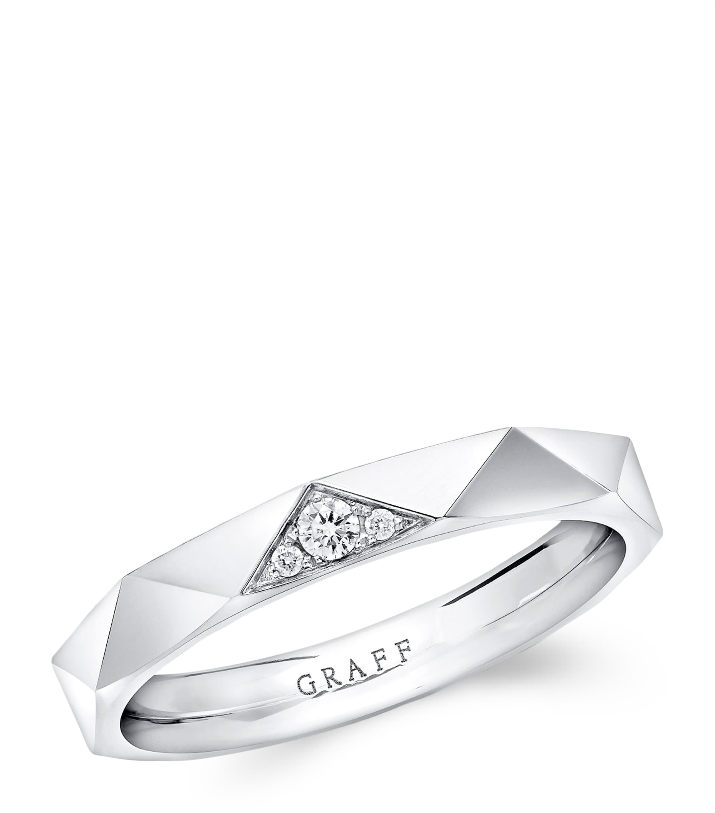 White Gold and Diamond Laurence Graff Signature Ring