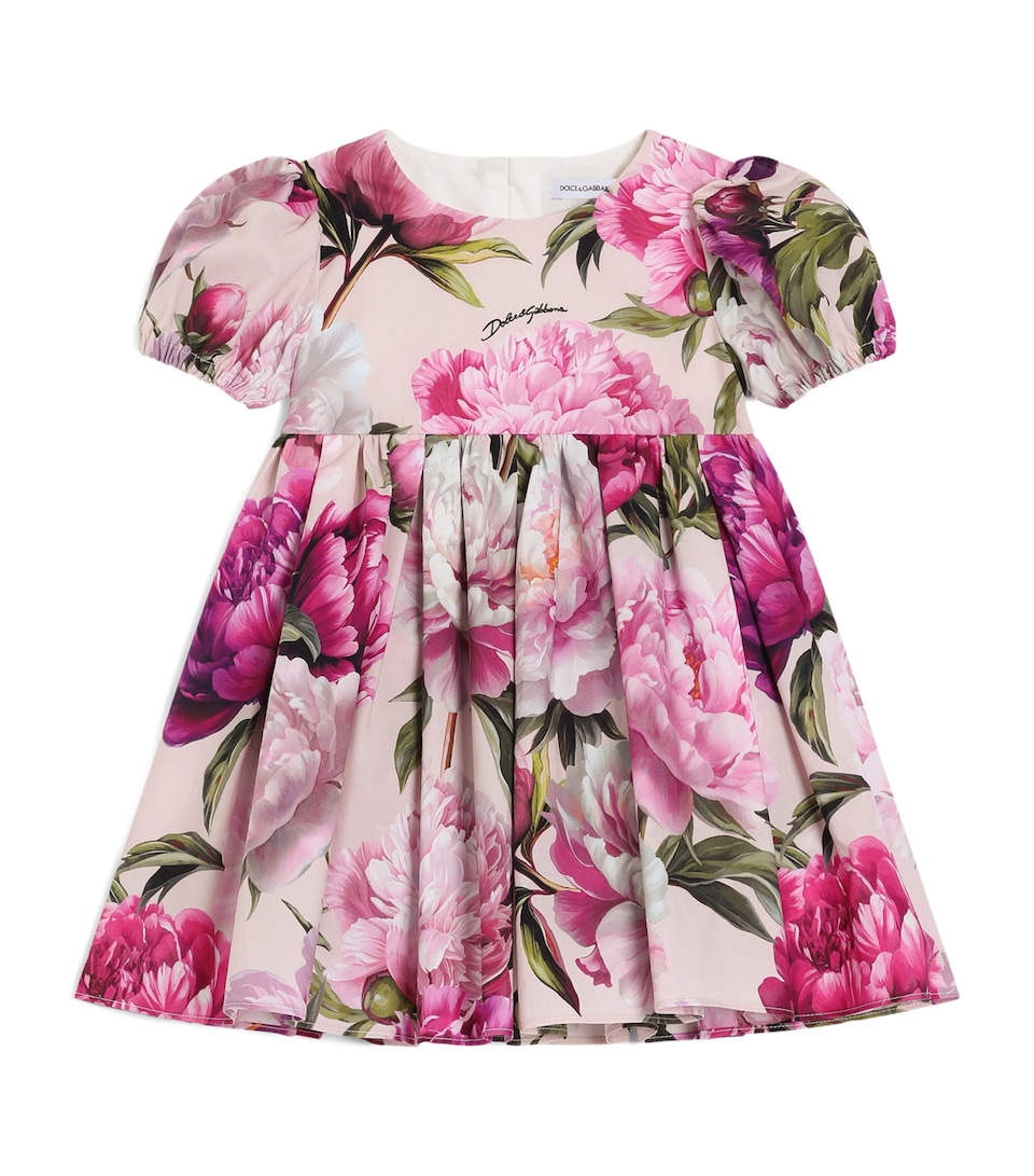 Dolce&Gabbana Kids Floral Dress and Bloomers Set (3-30 Months) Peonie F.ros