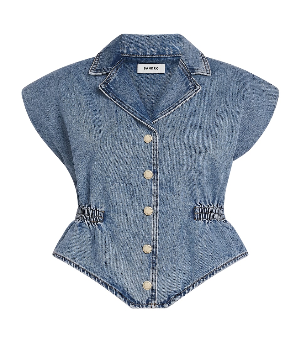 Denim Sleeveless Top