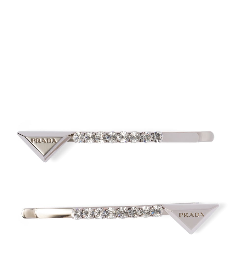 Set of 2 Embellished Triangle Hair Clips