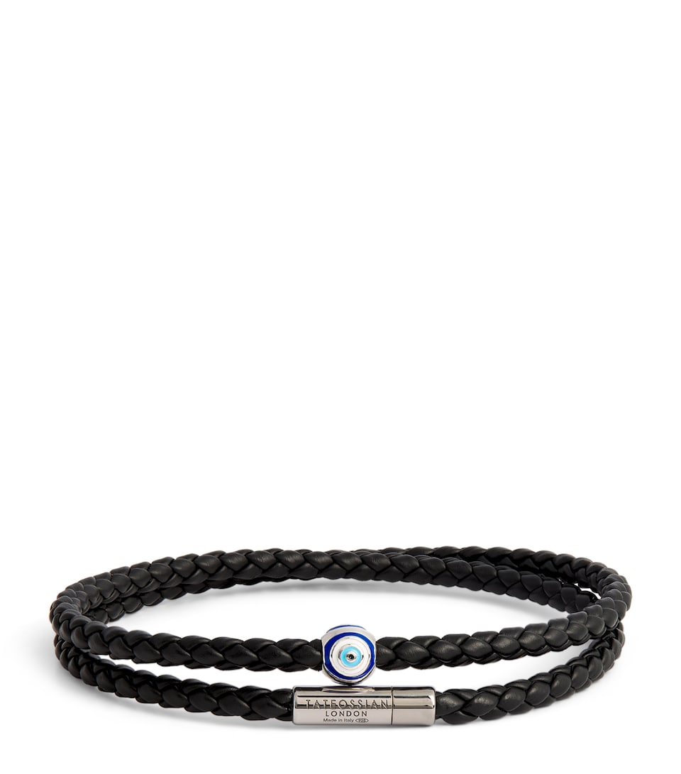 Recycled Corn Cable Evil Eye Bracelet