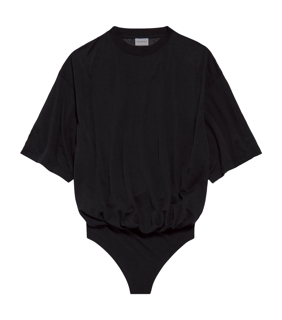 Balenciaga Womens Cotton-Blend T-Shirt Bodysuit