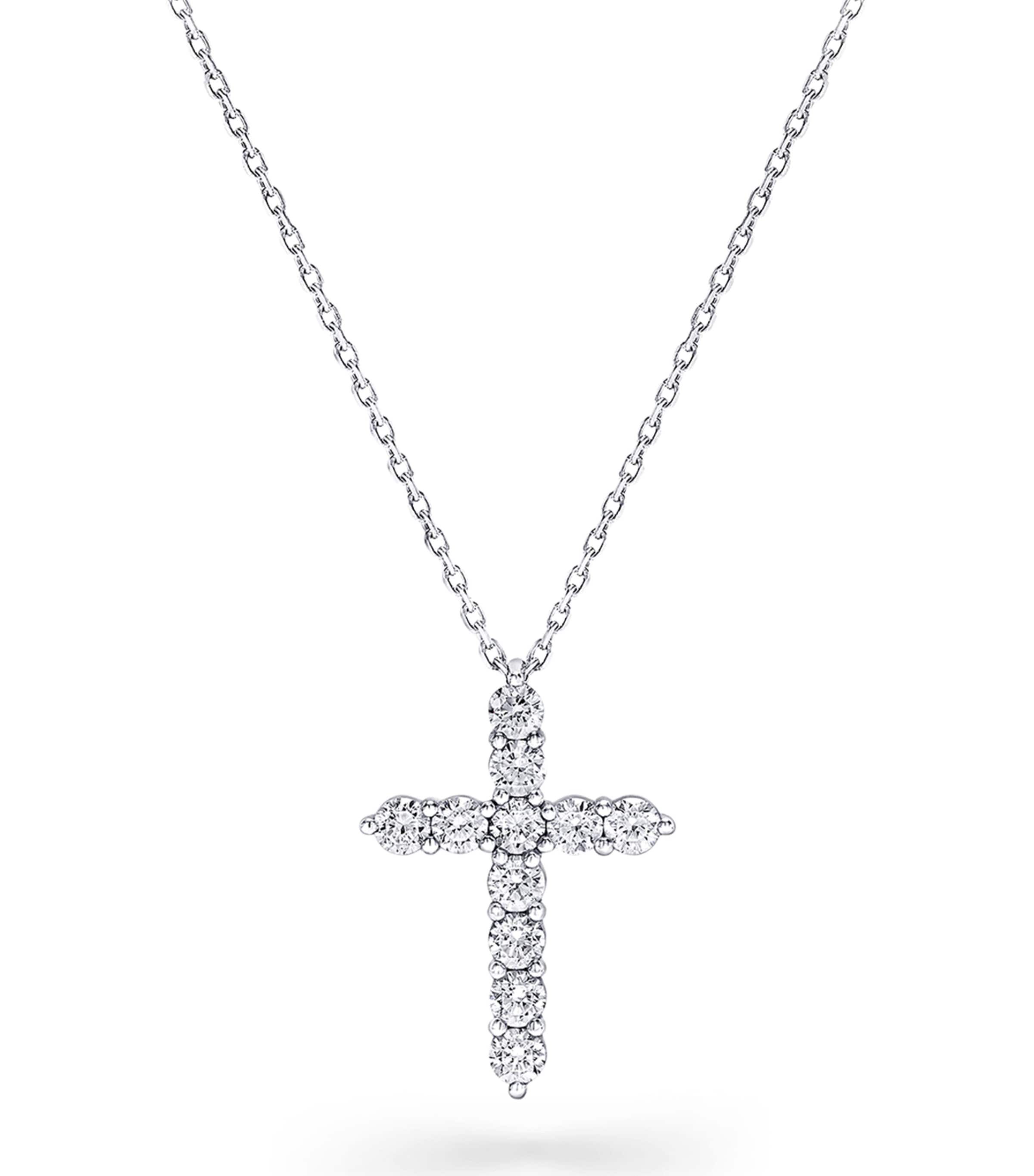 White Gold and Diamond Classic Necklace