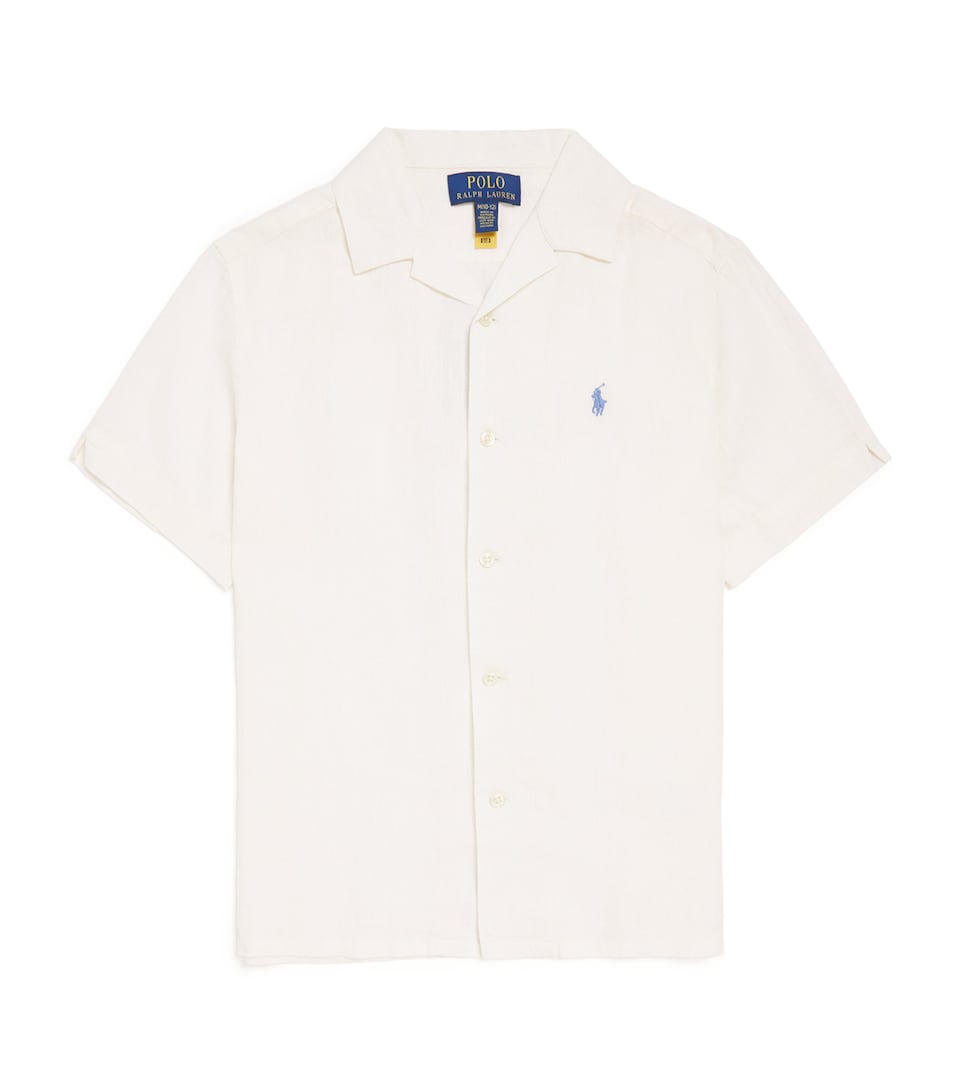 Linen Polo Pony Shirt (6-14 Years)
