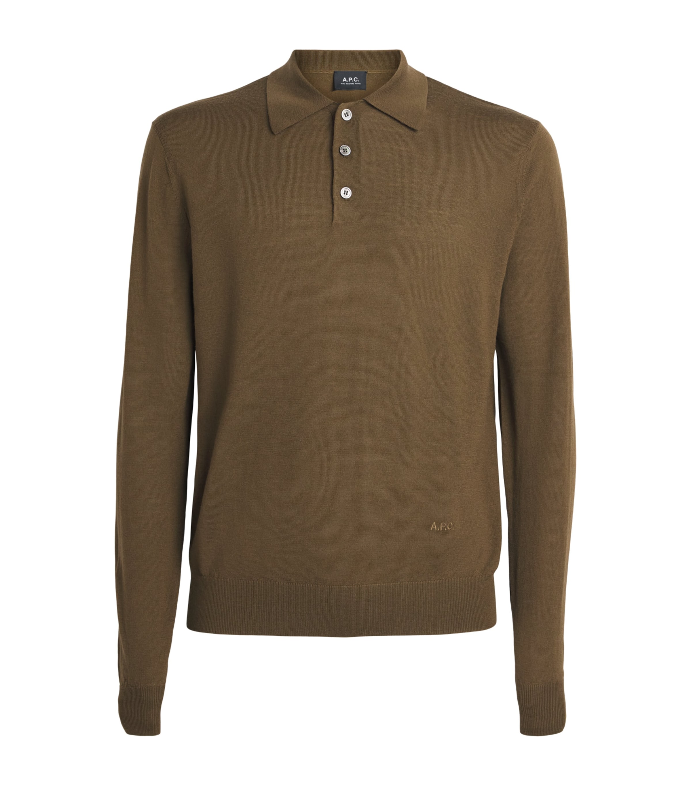 Merino Wool Polo Sweater