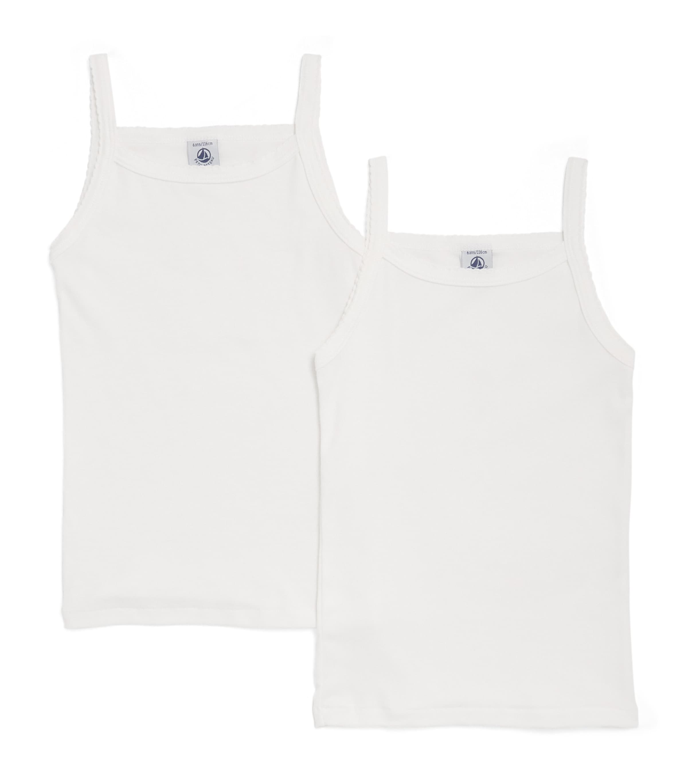 Set of 2 Organic Cotton Vest Tops (2-14 Years)