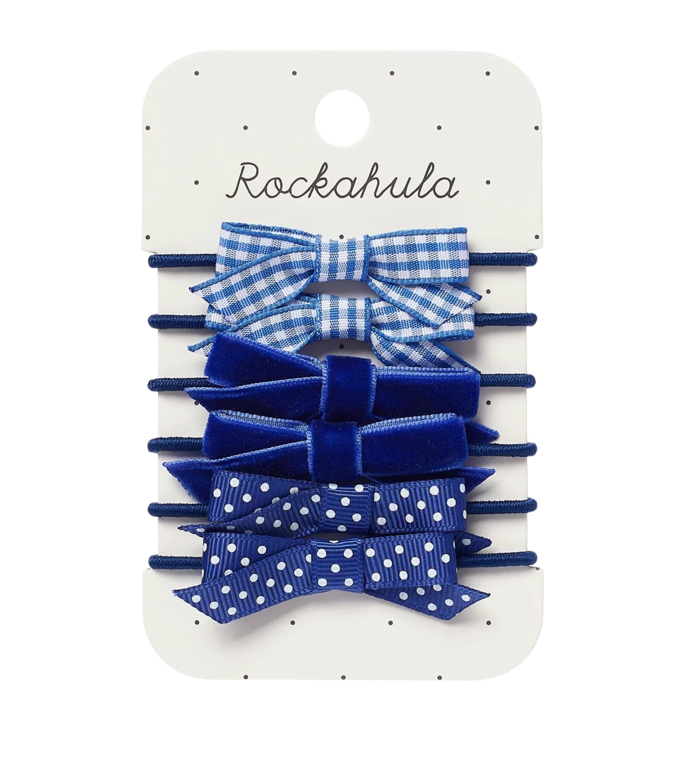 Rockahula School Bow Hairbands (Set of 6) Blue