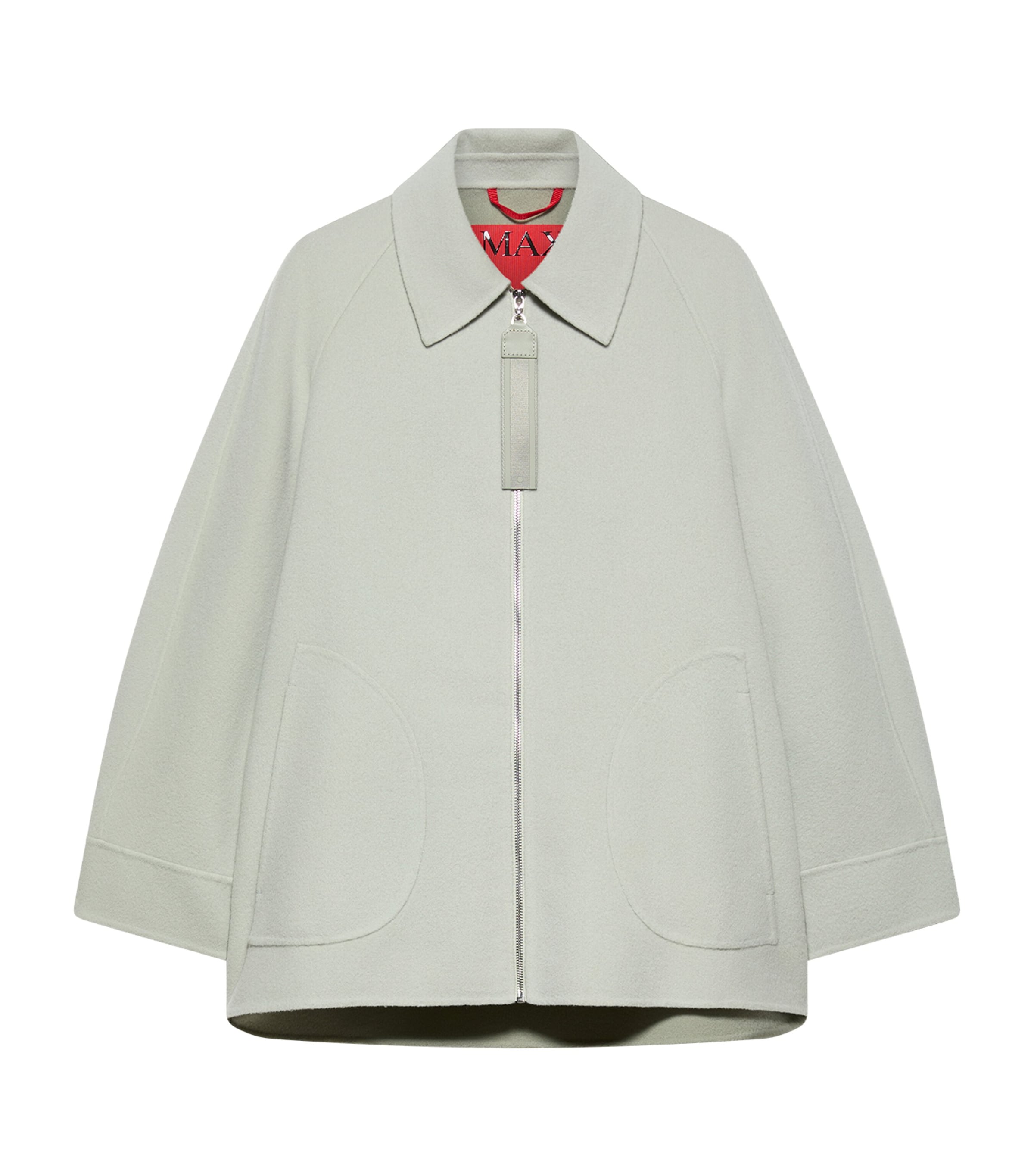 MAX&Co. Womens Virgin Wool A-Line Coat Jade