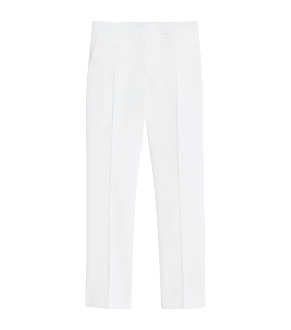 Stretch-Cotton Tailored Trousers