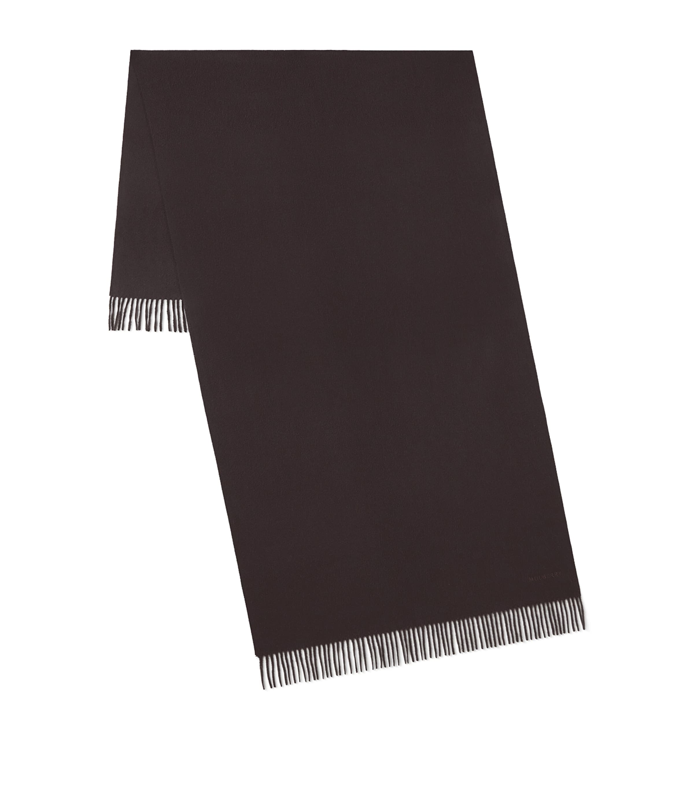 Mulberry Merino Wool Scarf Ebony