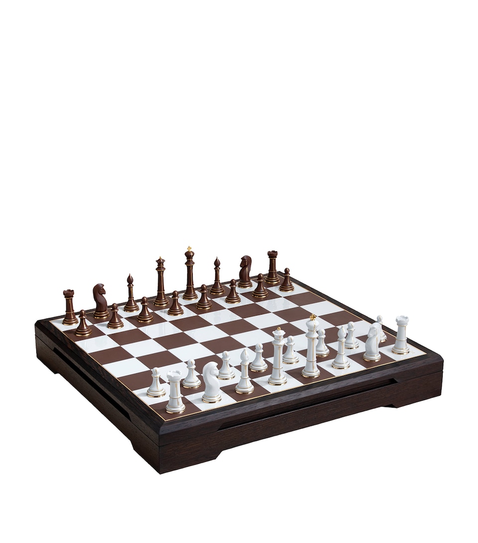 Meissen Gold-Trim Chess Set White