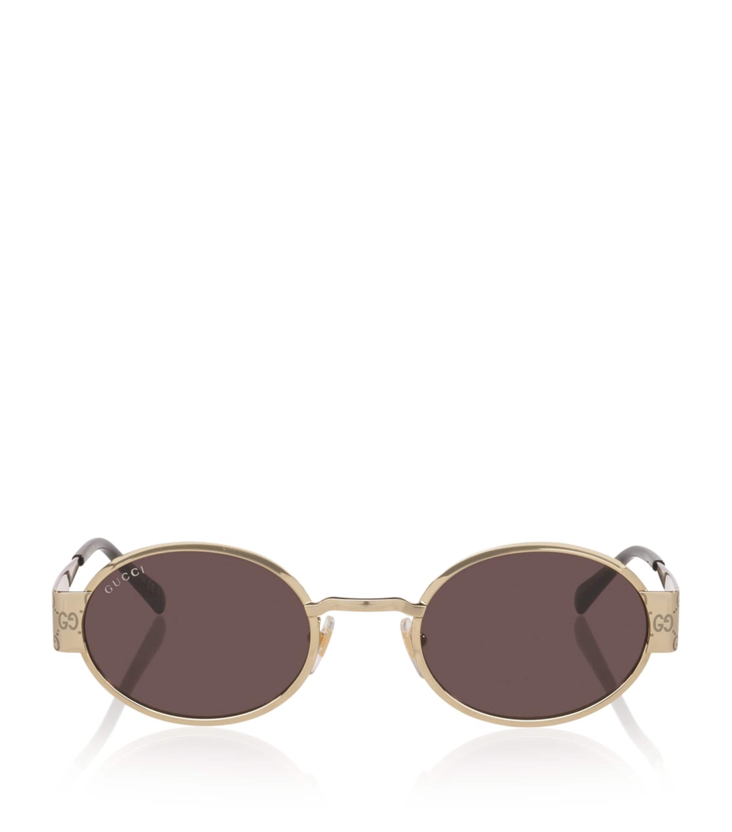 Gucci Metal Round Sunglasses Gold
